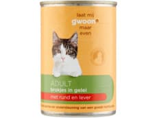 G'woon Brokjes in gelei rund & lever kat