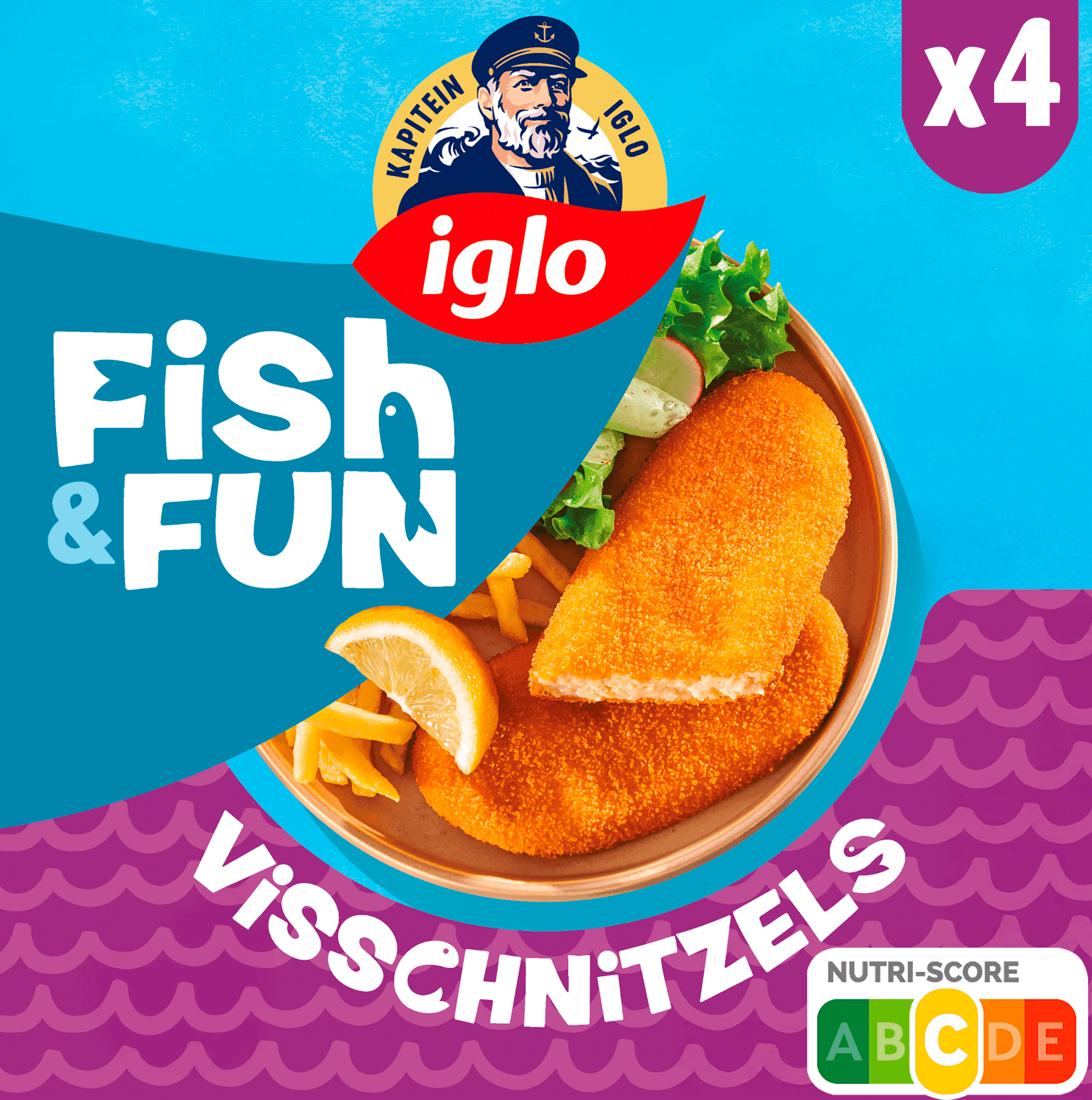 Iglo Fish & Fun Visschnitzels