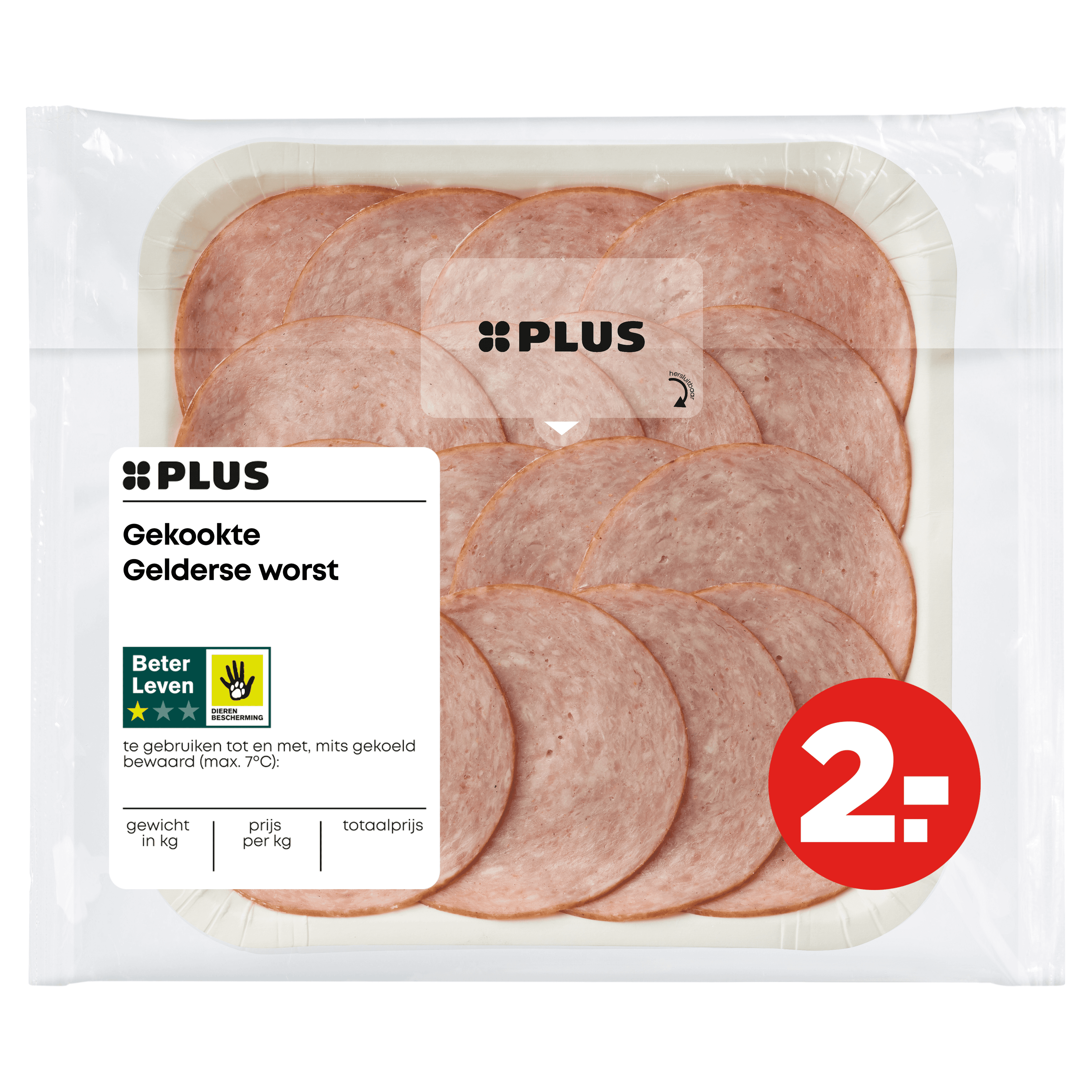 PLUS Gekookte Gelderse worst