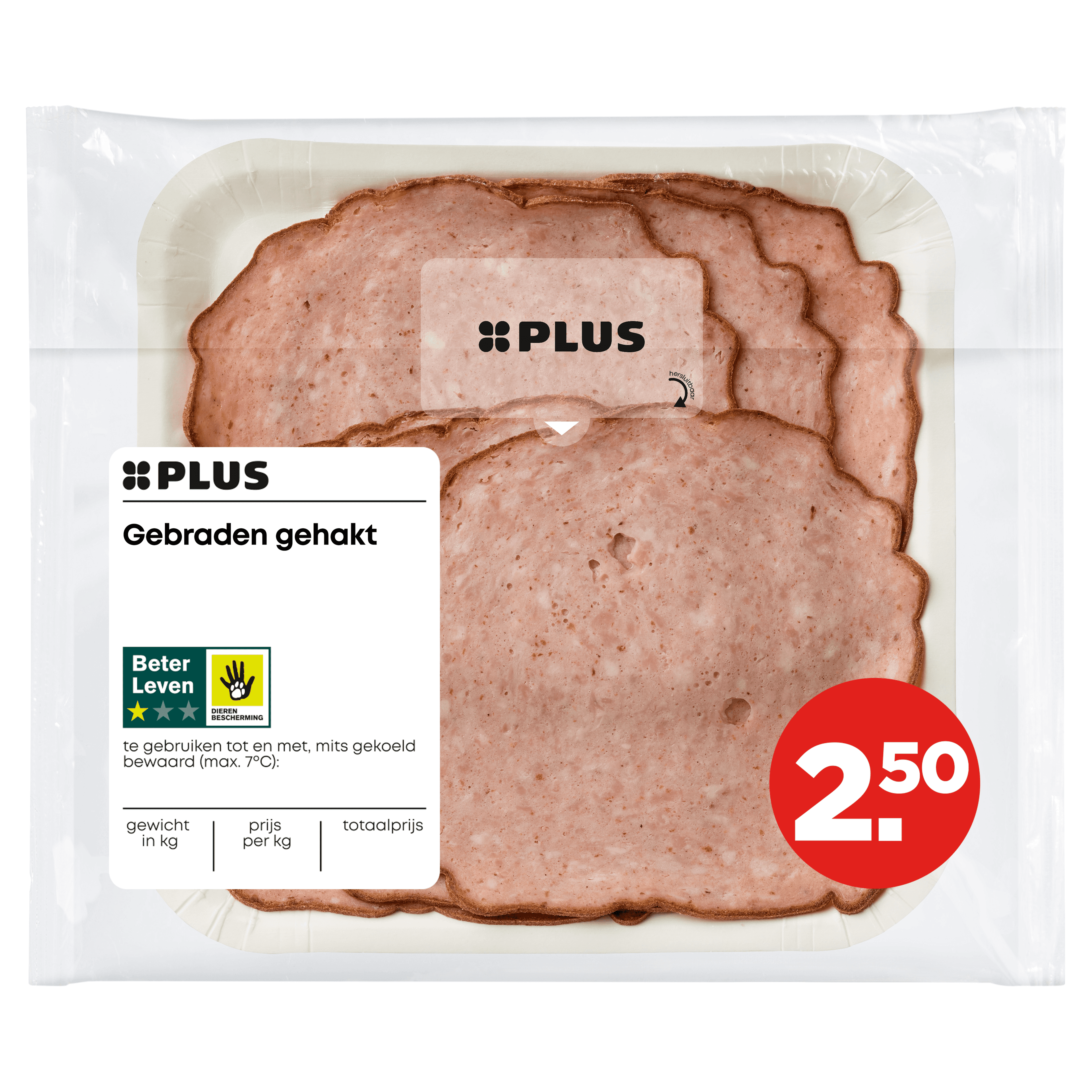 PLUS Gebraden gehakt