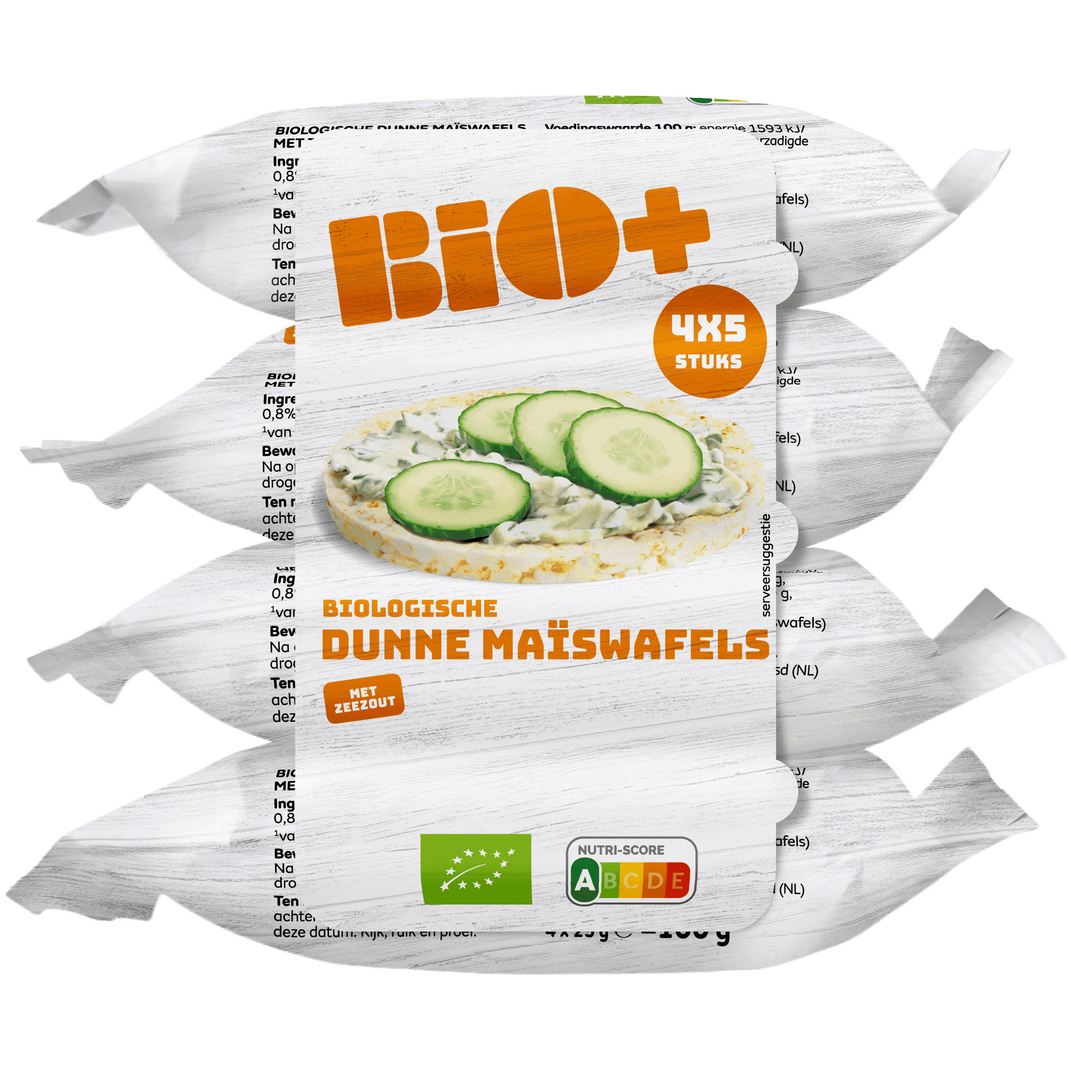 BIO+ Dunne maiswafels met zeezout