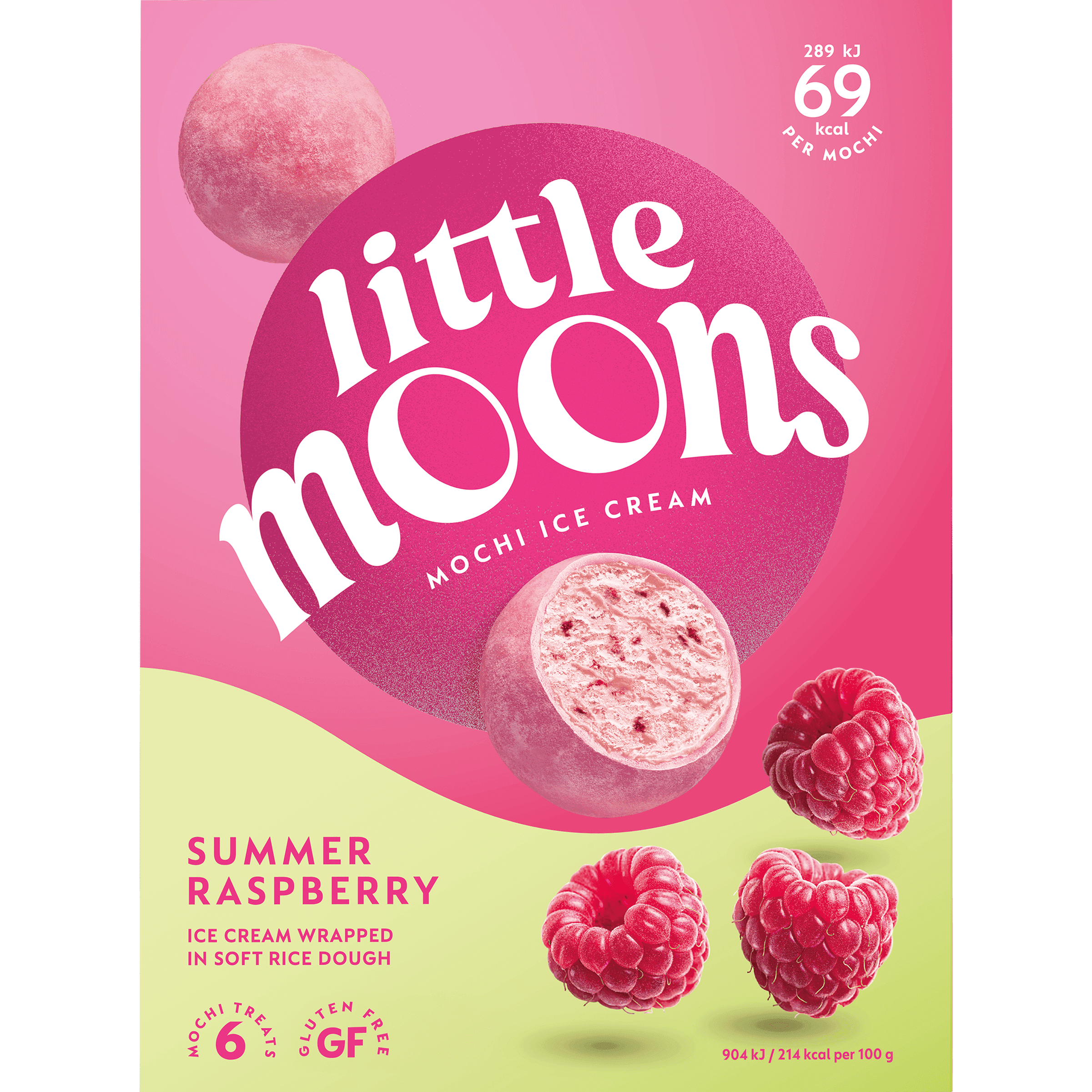 Little moons Mochi ijs framboos