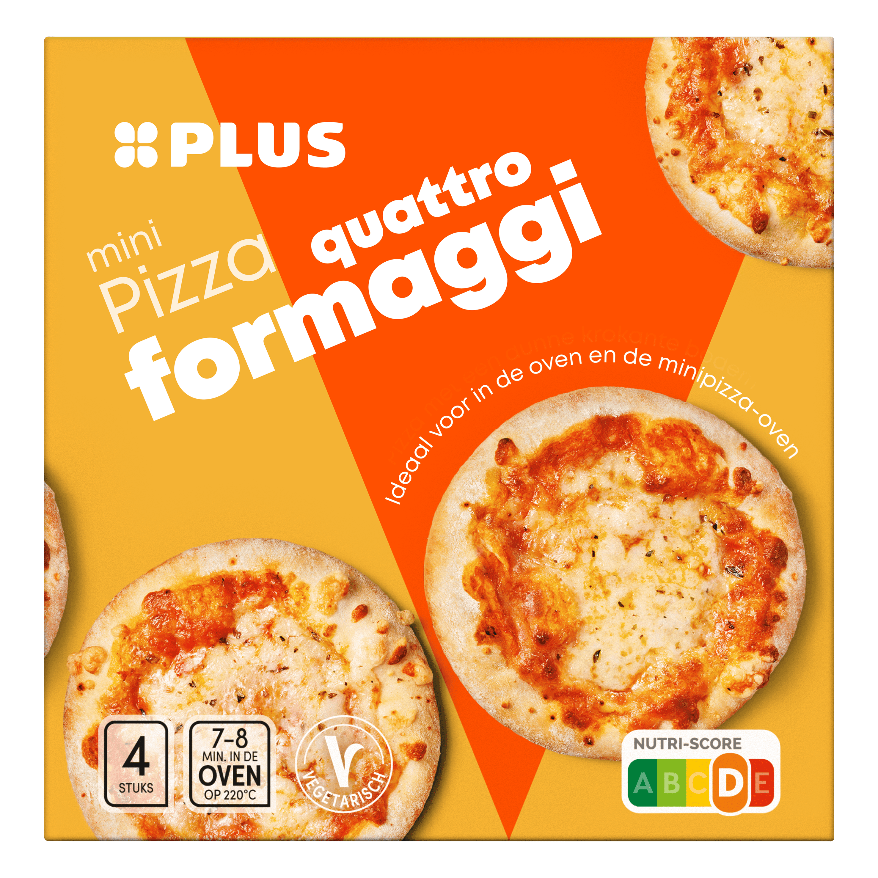 PLUS Mini pizza quattro formaggi