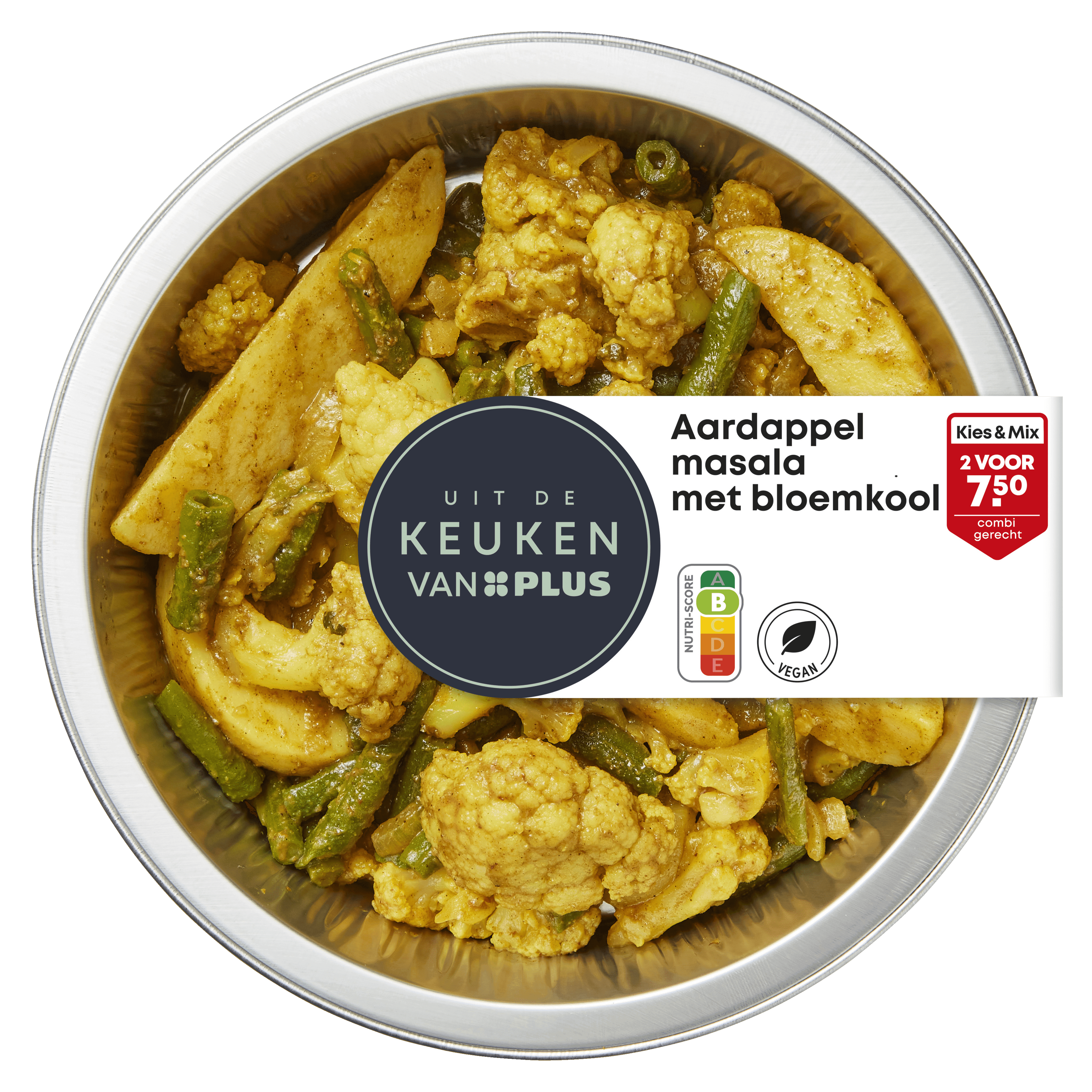Uit de keuken van Aardappel masala met bloemkool