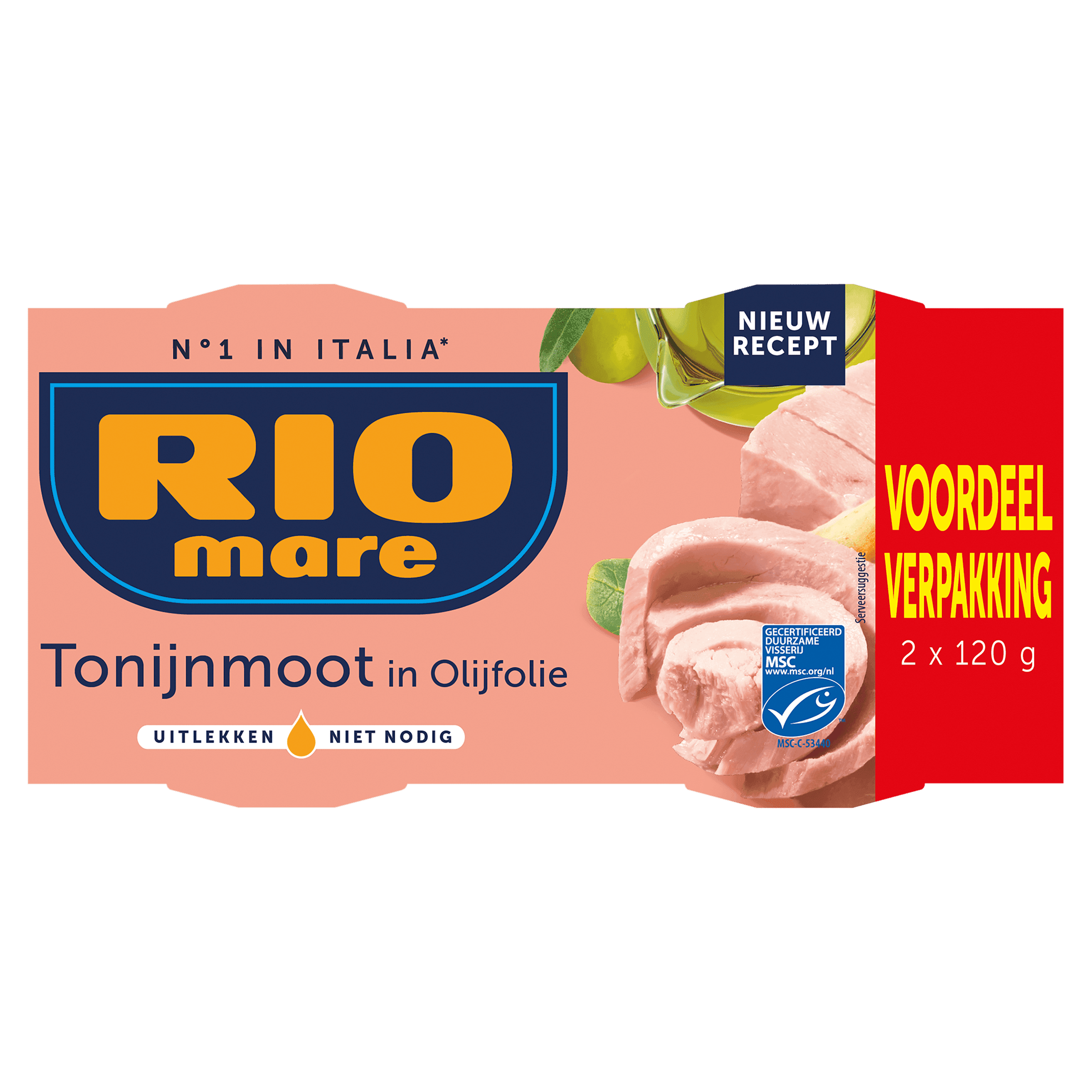 Rio Mare Tonijnmoot in olijfolie MSC 2 pack