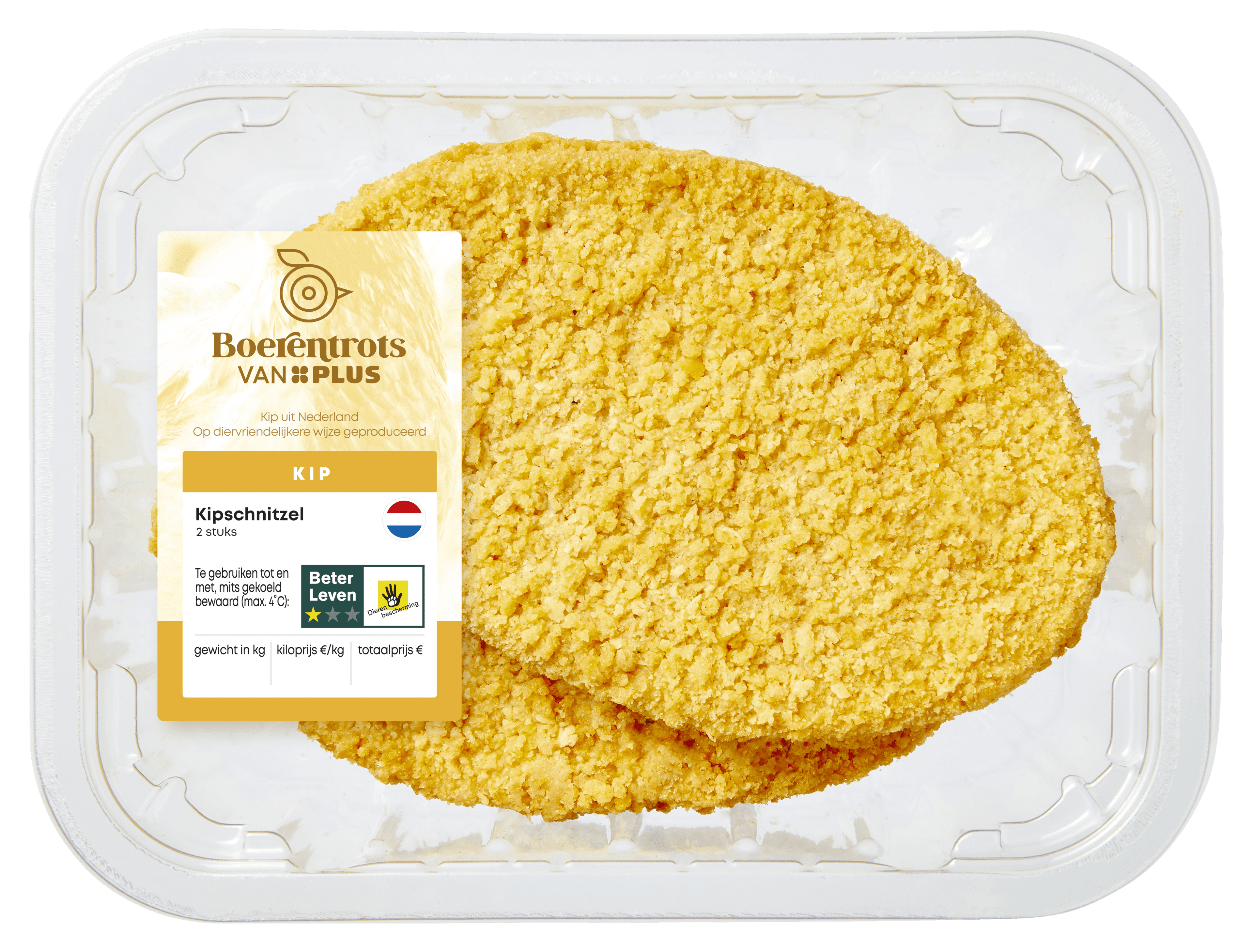 PLUS Boerentrots Kipschnitzel 2st.