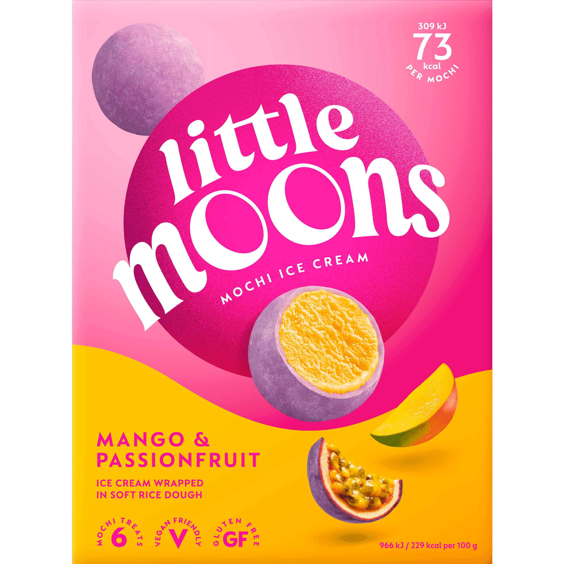 Little moons Mochi ijs passievrucht mango