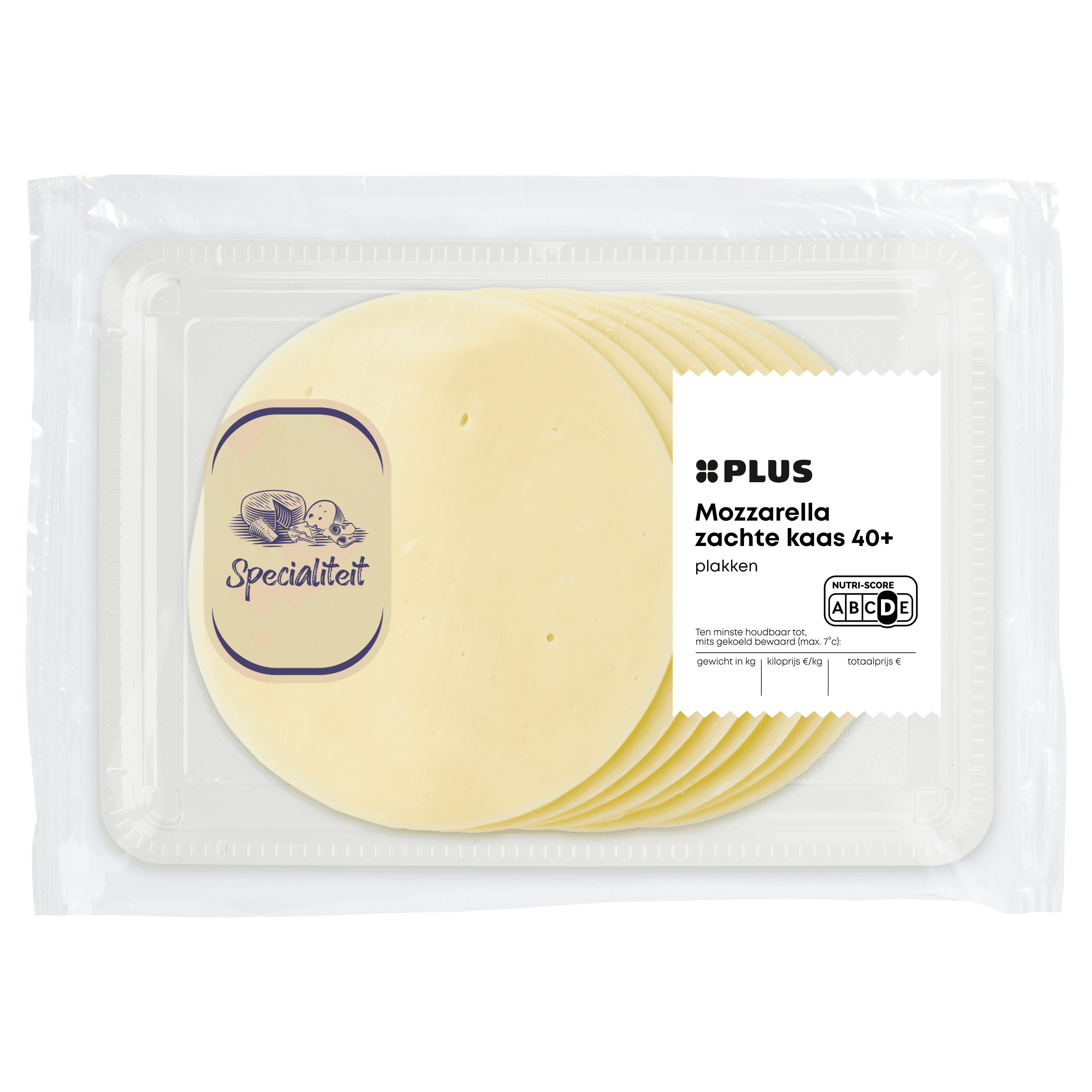 PLUS Mozzarella plakken