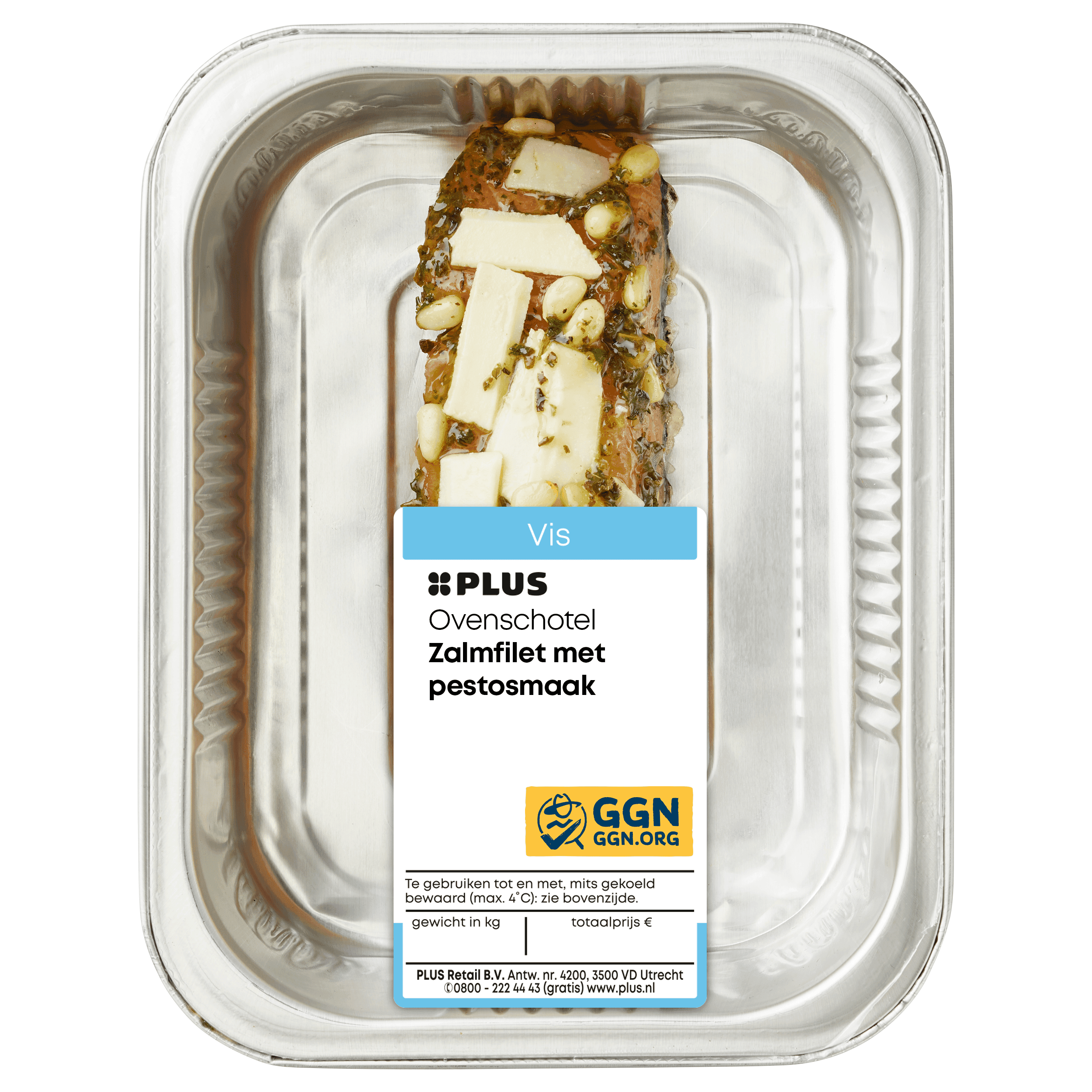 PLUS Ovenschotel Zalmfilet met pestosmaak