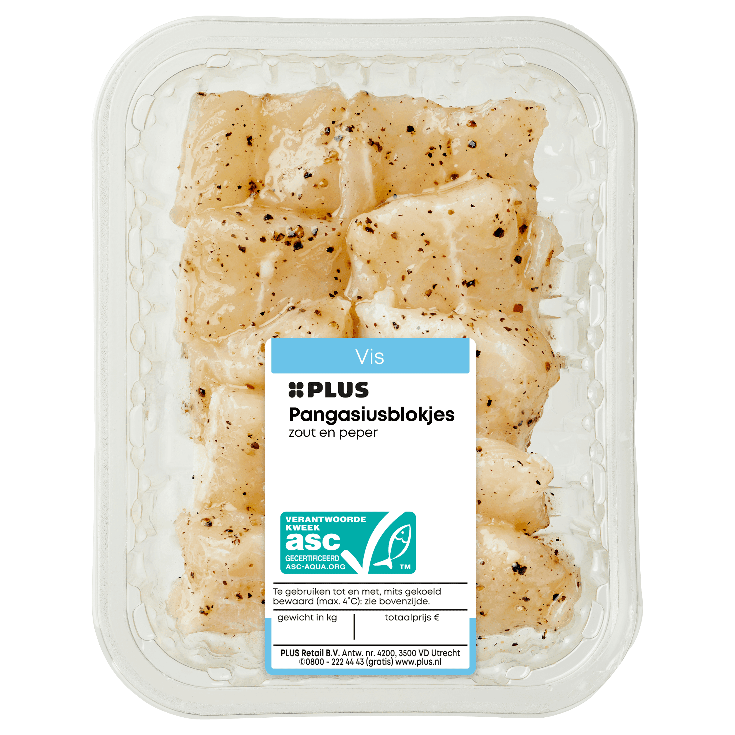 PLUS Pangasiusblokjes zout en peper