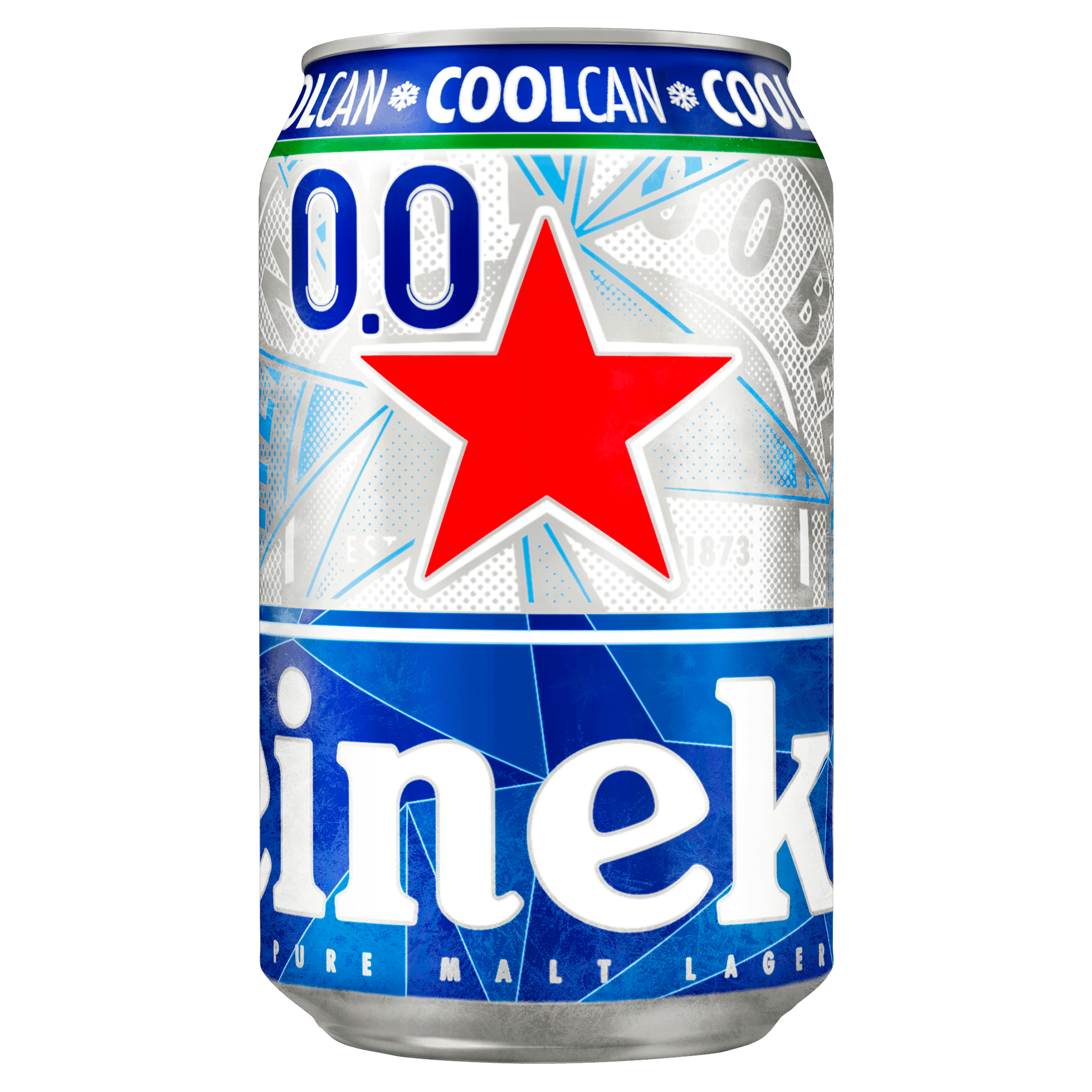 Heineken premium pilsener 0.0 bier coolcan blik