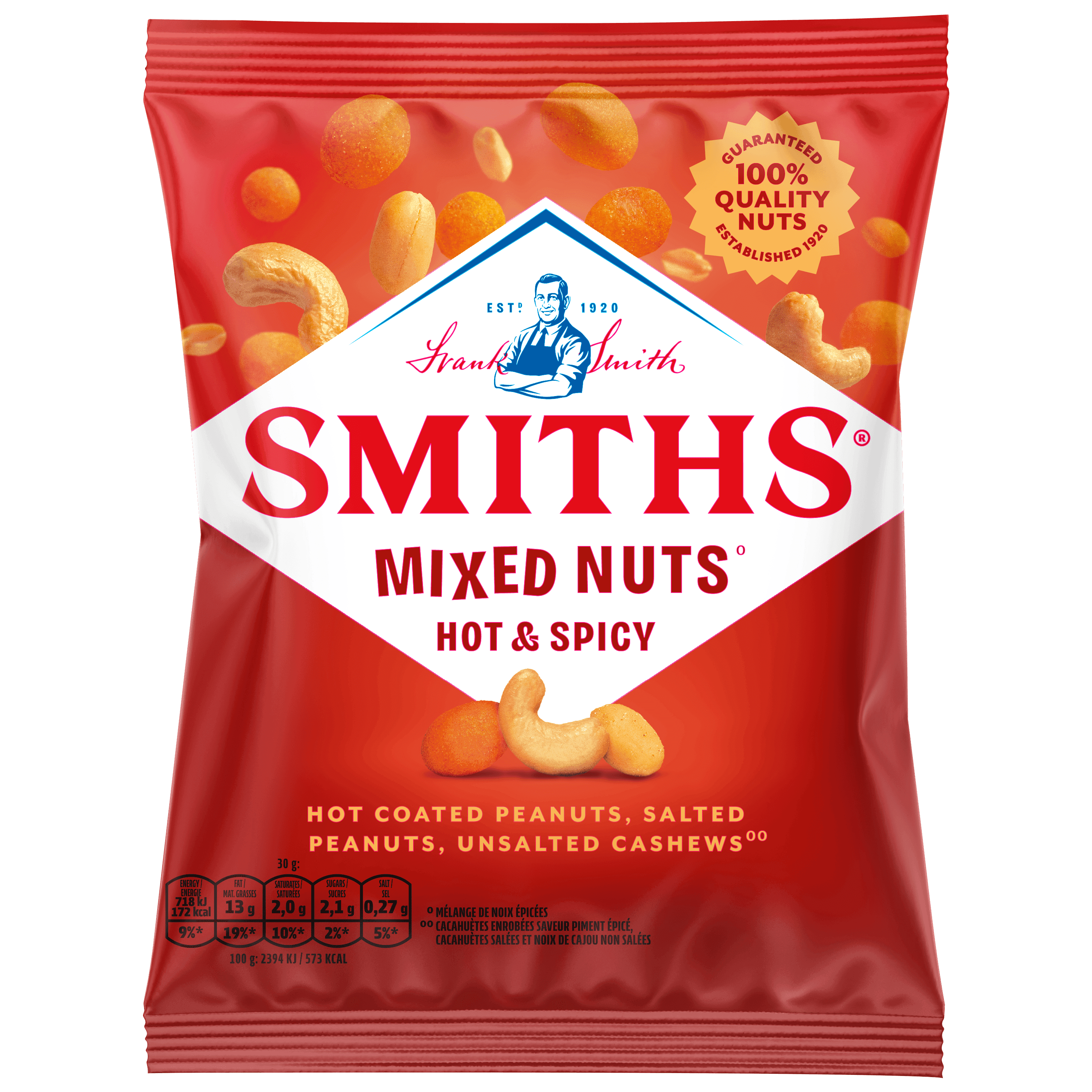 Smiths Nuts Hot & Spicy Mixed