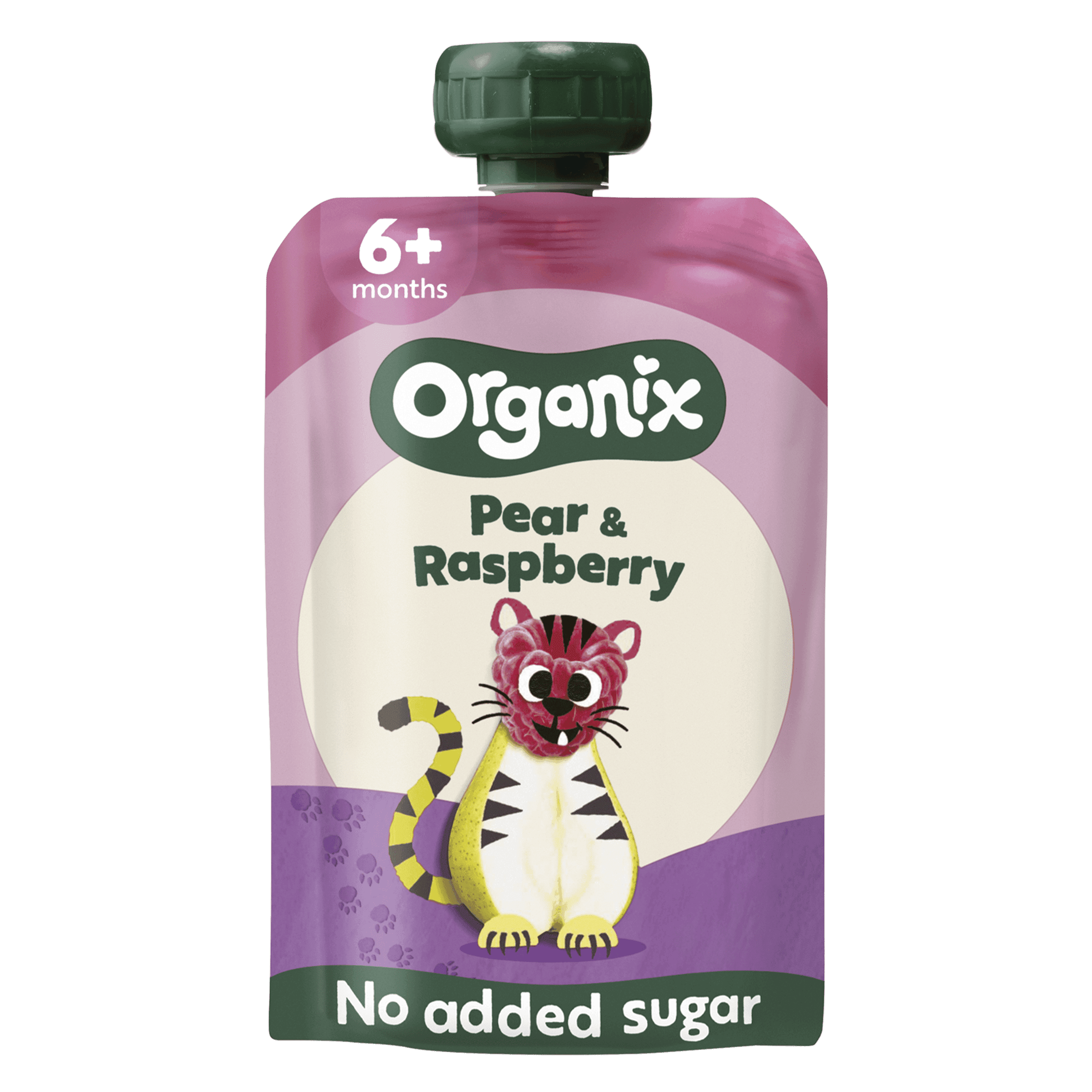 Organix Knijpfruit Peer en Framboos 6+m