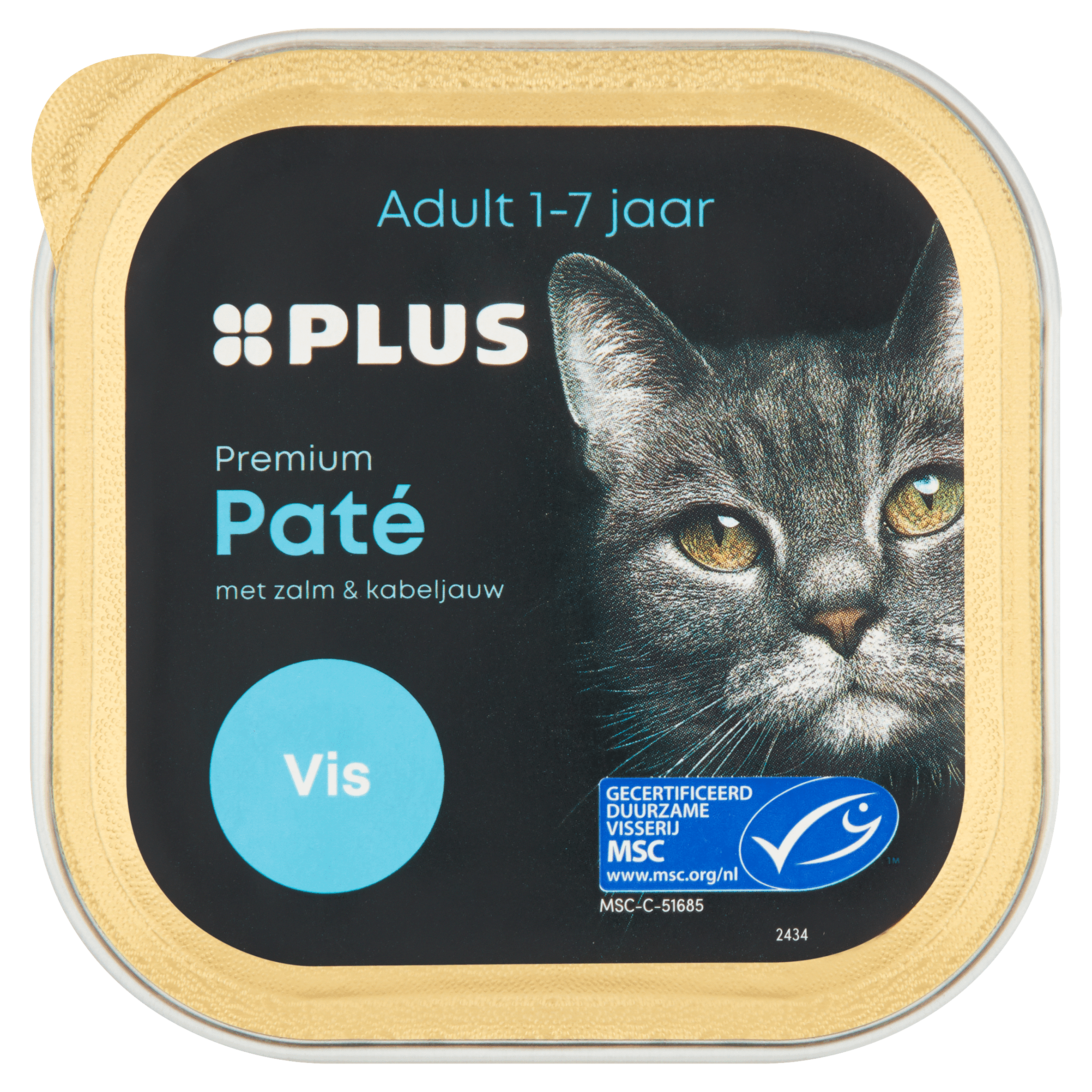 PLUS Premium Katten paté vis MSC