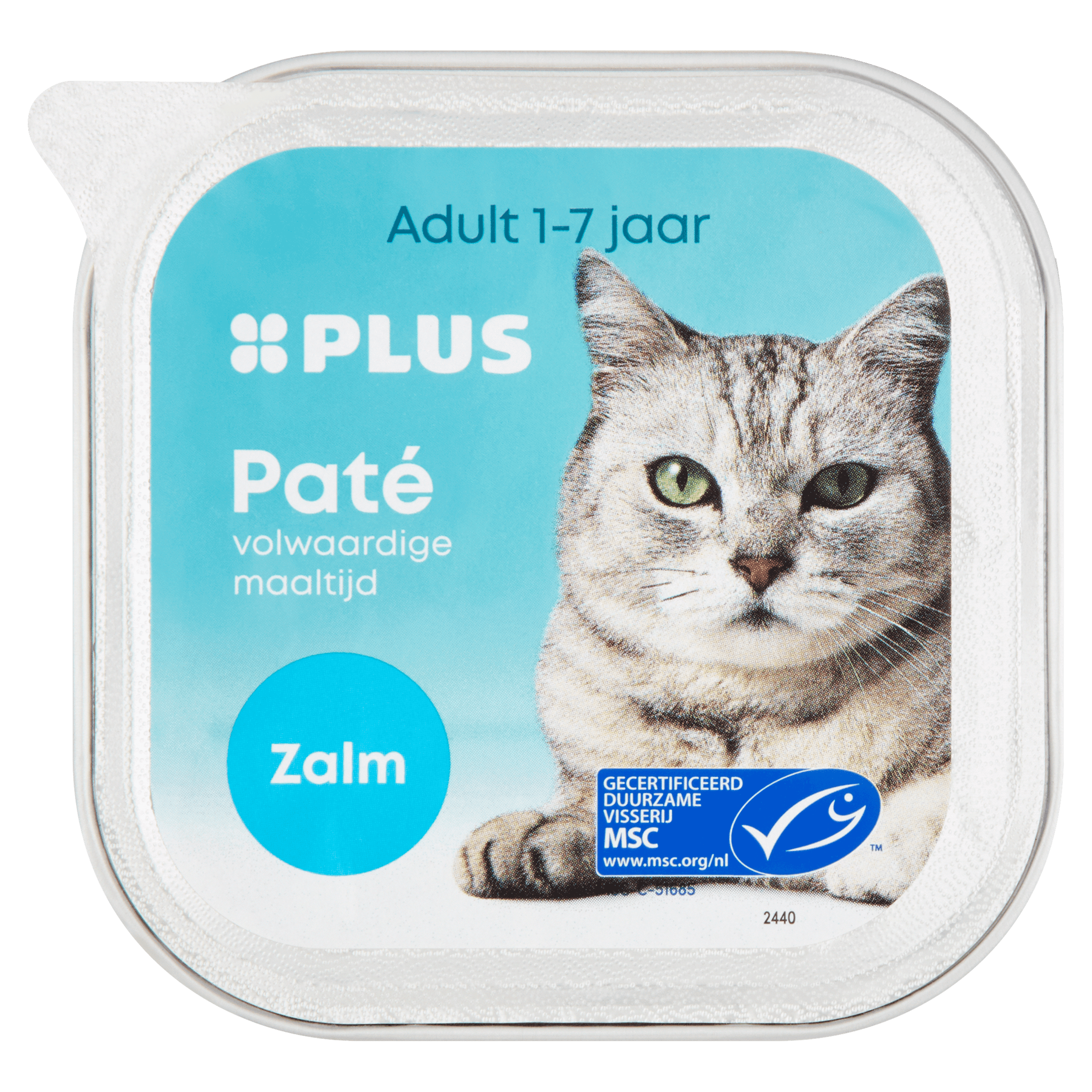 PLUS Katten paté Zalm MSC