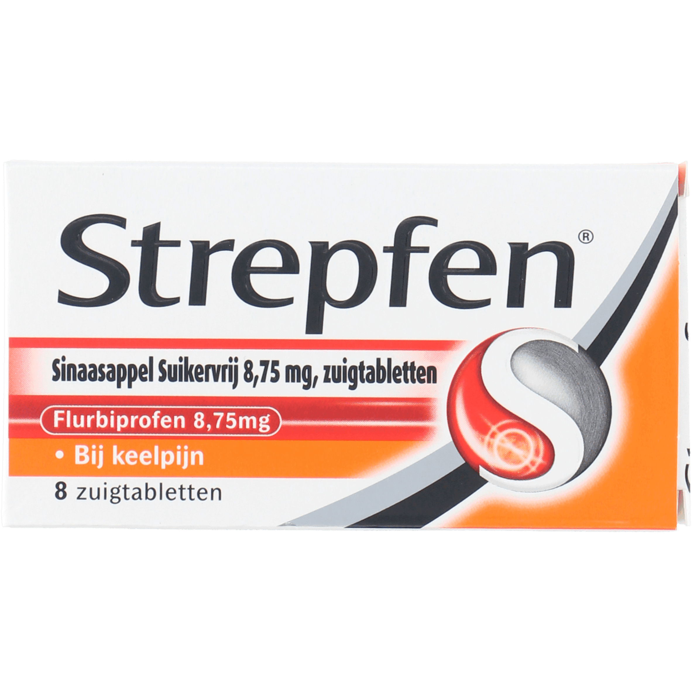 Strepfen Orange zuigtablet suikervrij