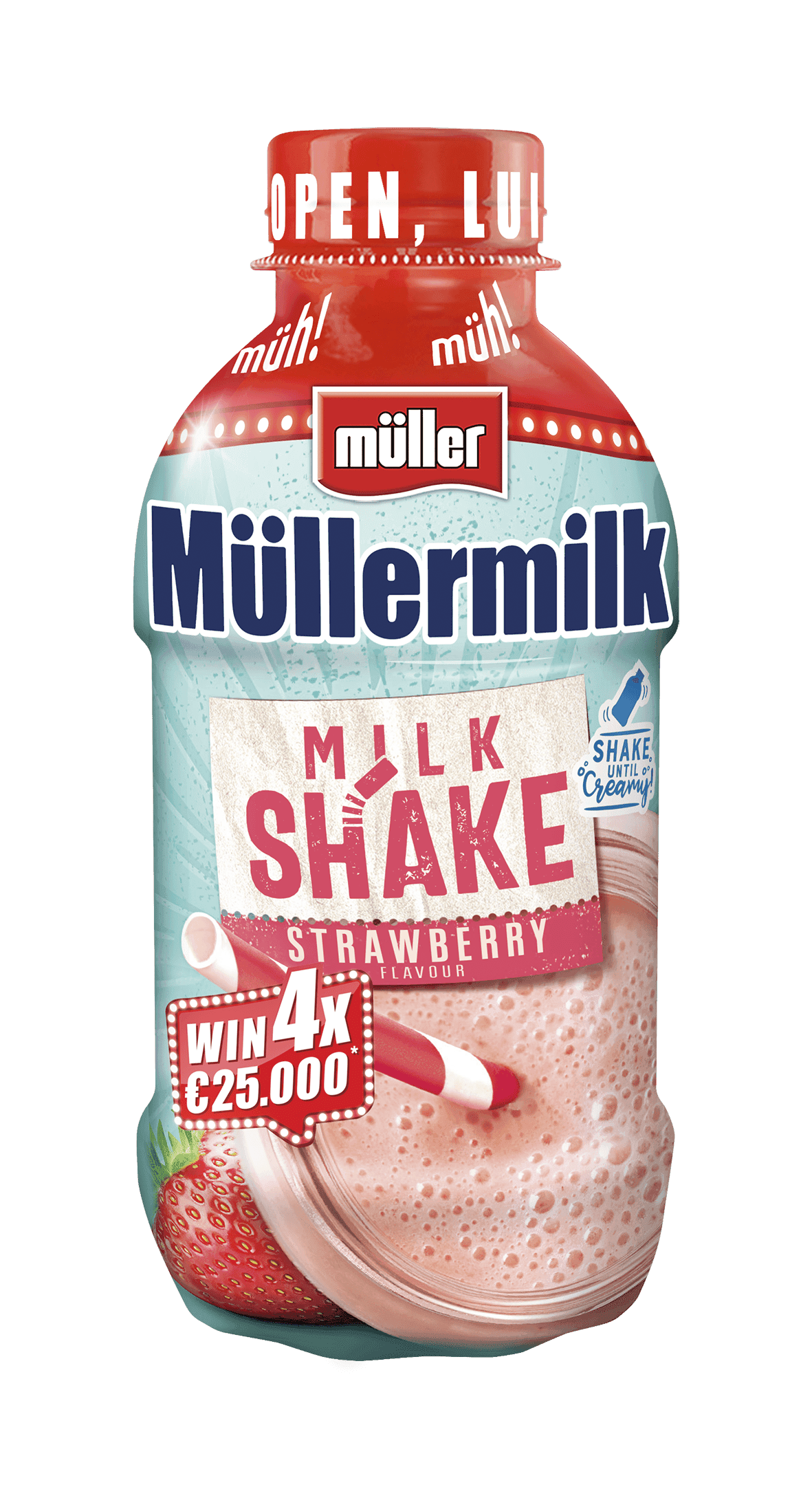 Müllermilk Milk shake aardbei