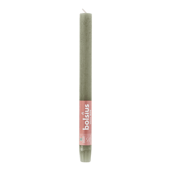 Bolsius Rustiek Shine dinerkaars Fresh Olive
