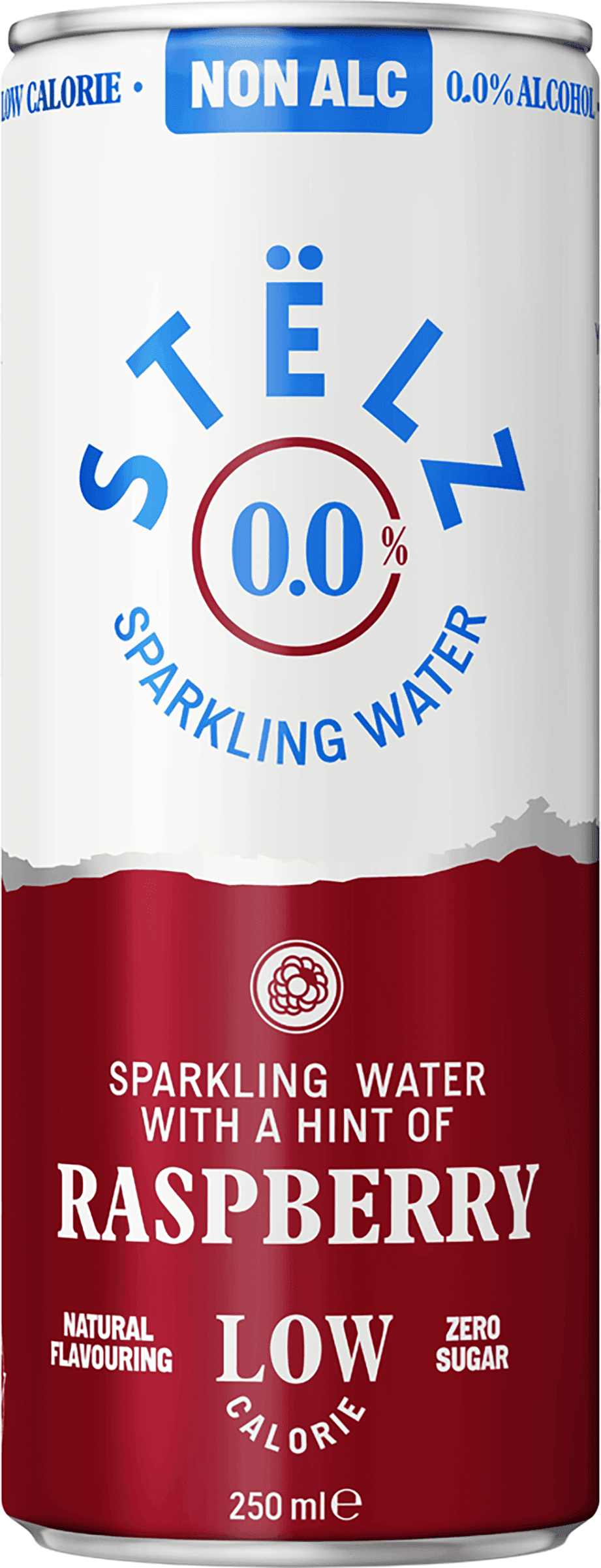 Stëlz 0.0% Sparkling Water Raspberry