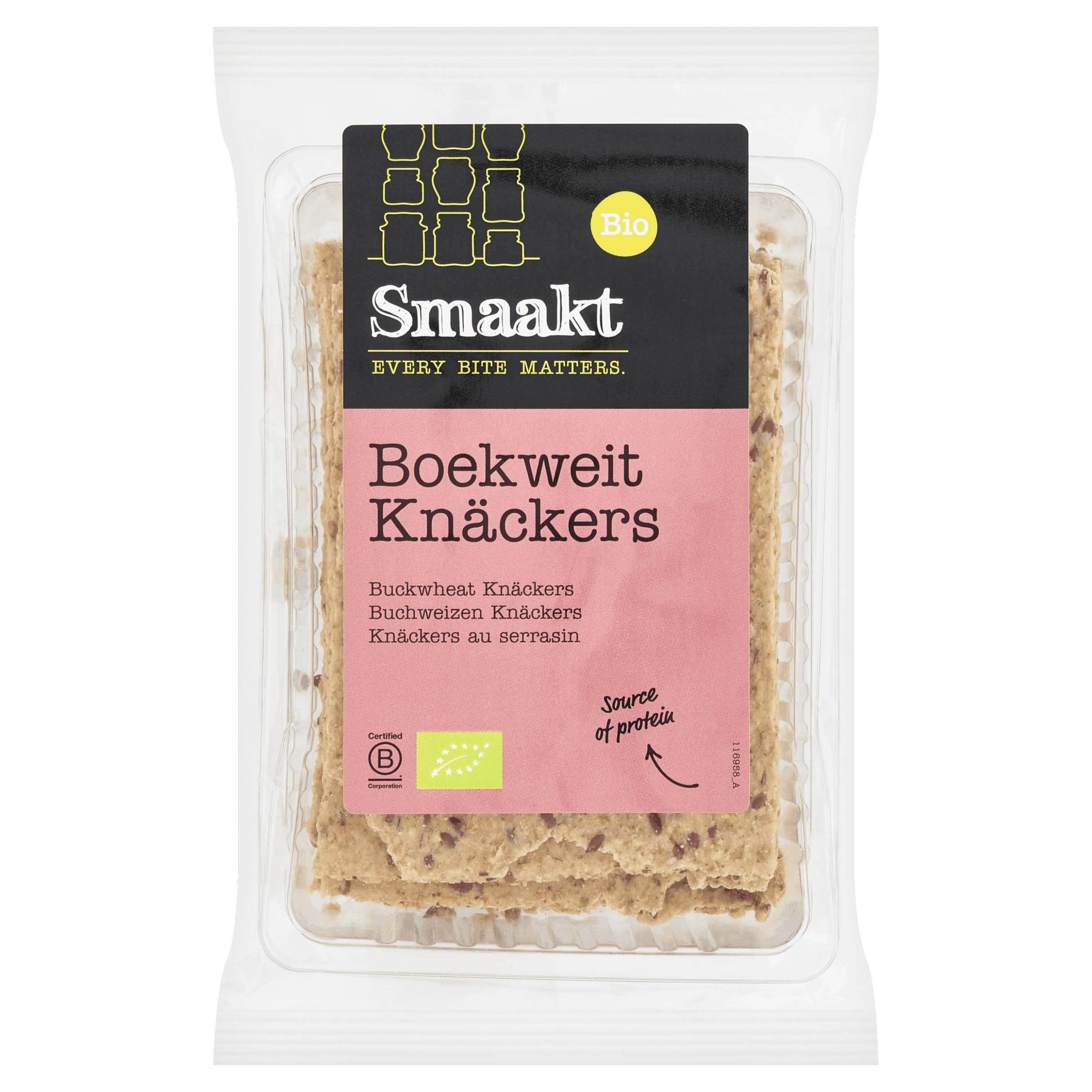 Smaakt Knäckers Boekweit bio