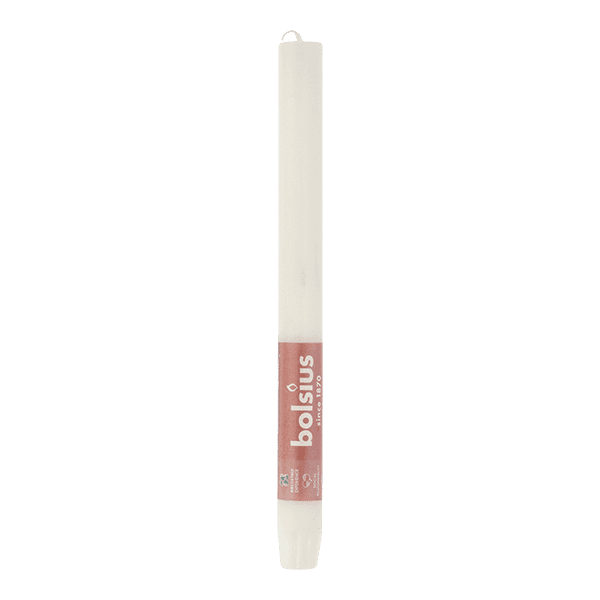 Bolsius Rustiek Shine dinerkaars Soft Pearl