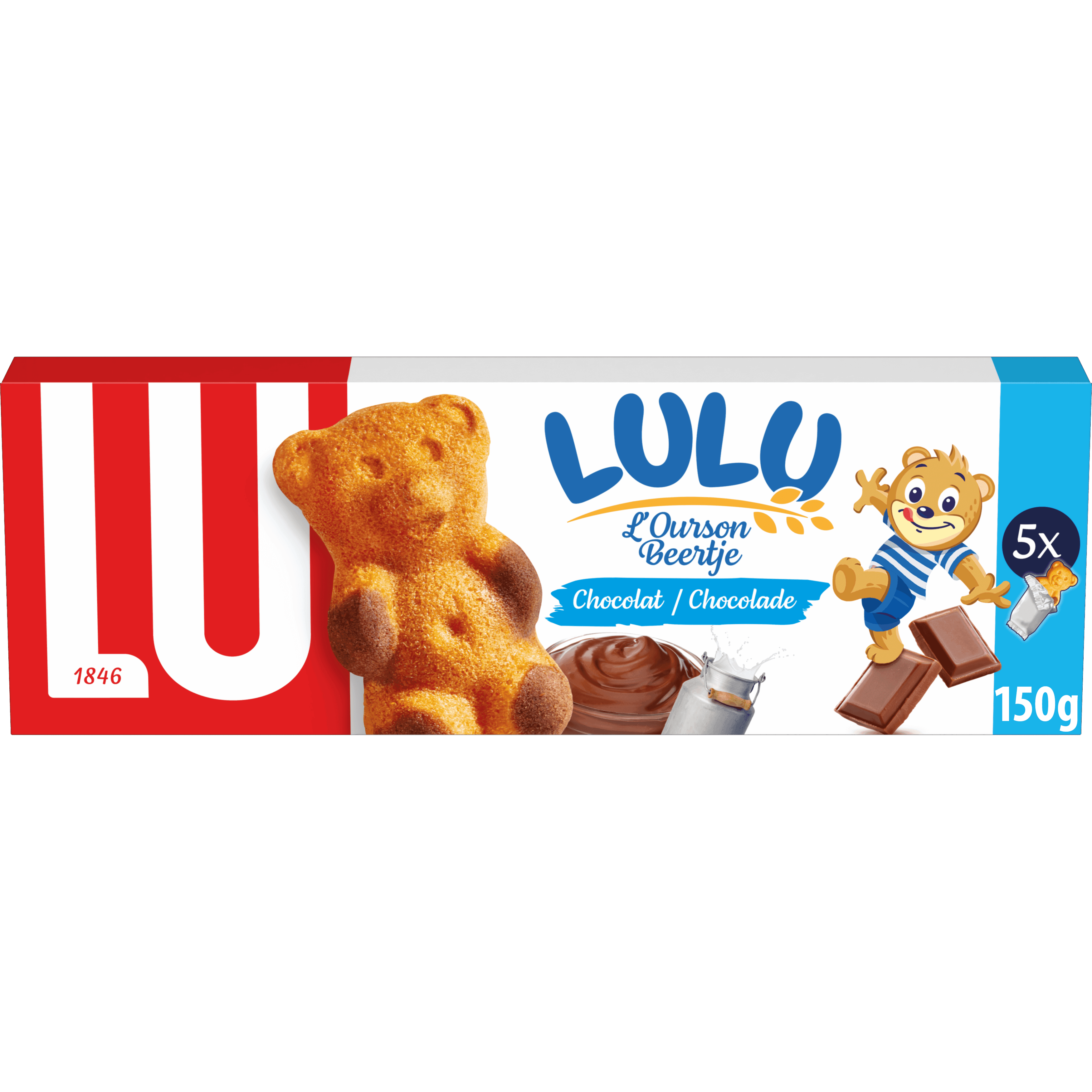 Lu Lulu beertje chocolade 5 stuks