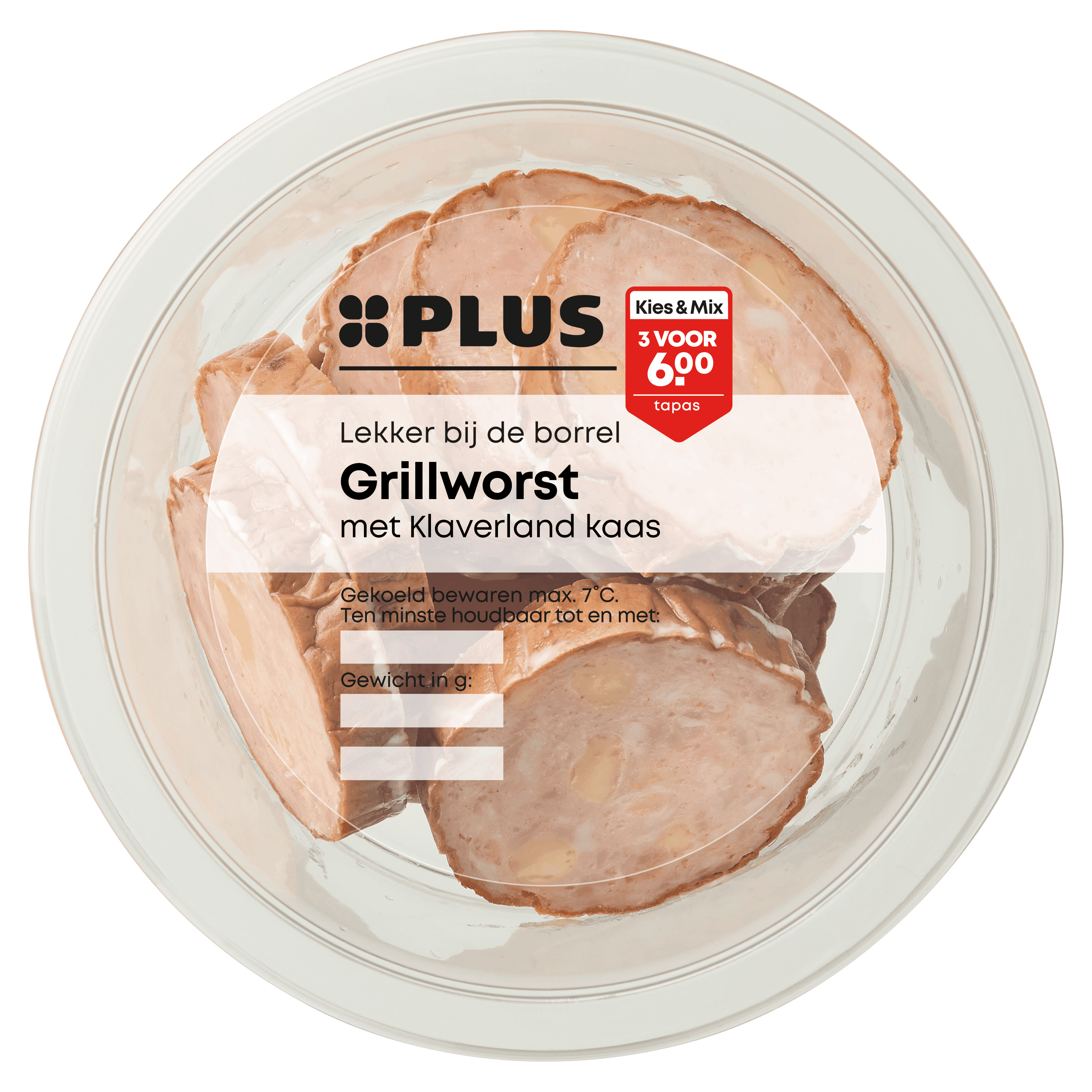 PLUS Grillworst met Klaverland kaas