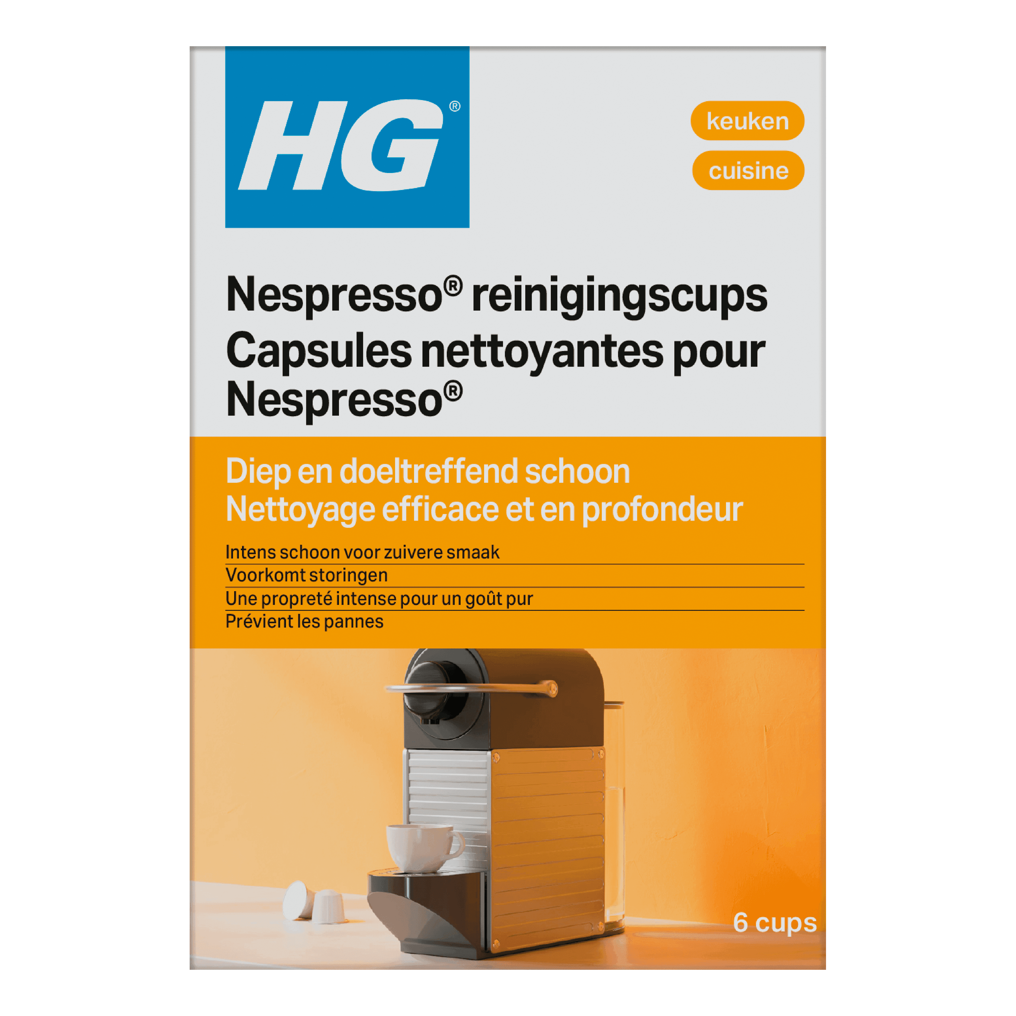 HG Nespresso reinigingscups