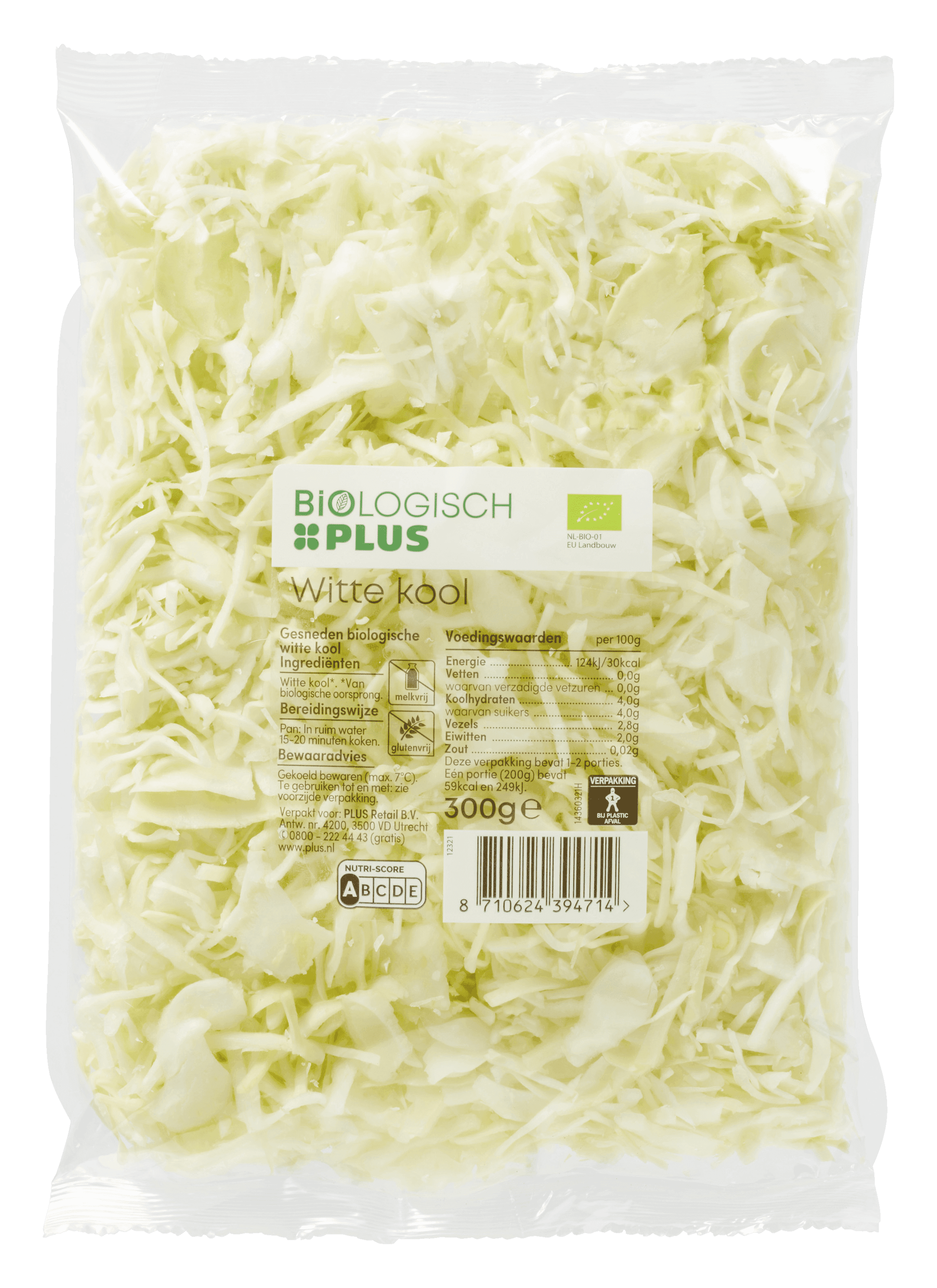 Biologisch PLUS Witte kool biologisch