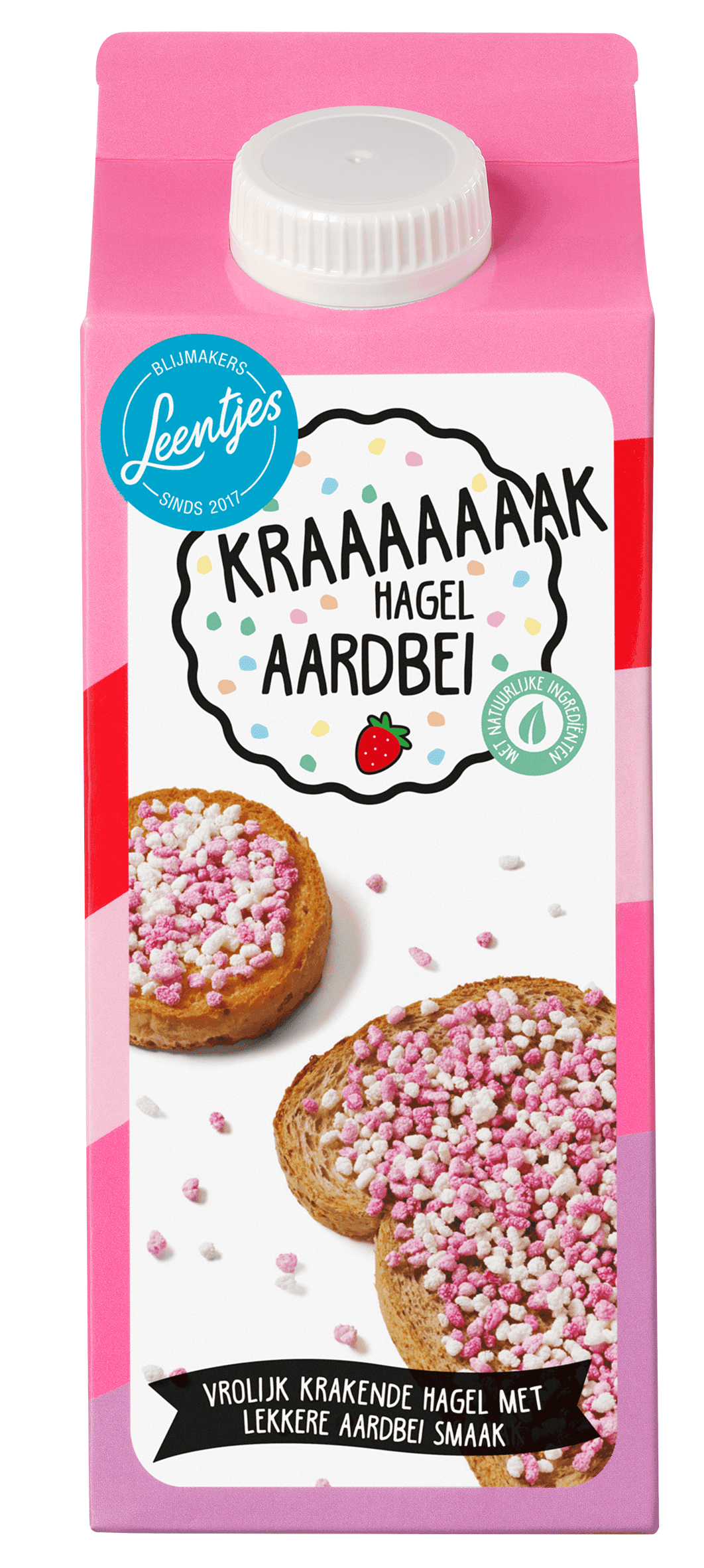 Leentjes Kraaaaaaak hagel aardbei
