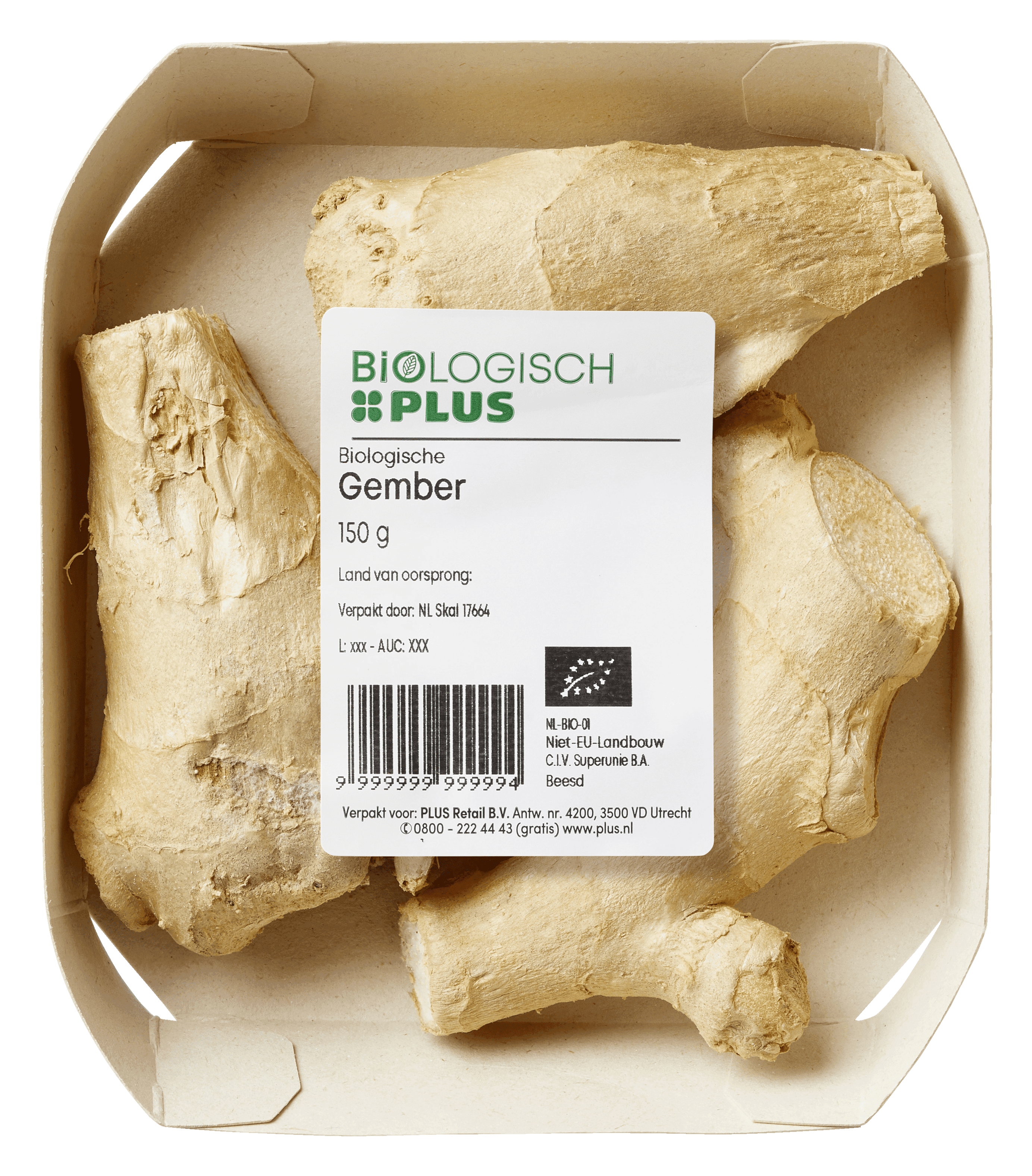 Biologisch PLUS Gember biologisch