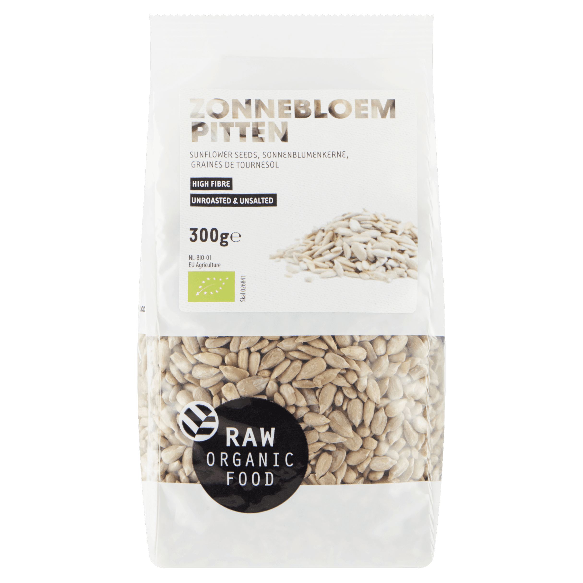 Raw Organic Food Zonnebloempitten biologisch