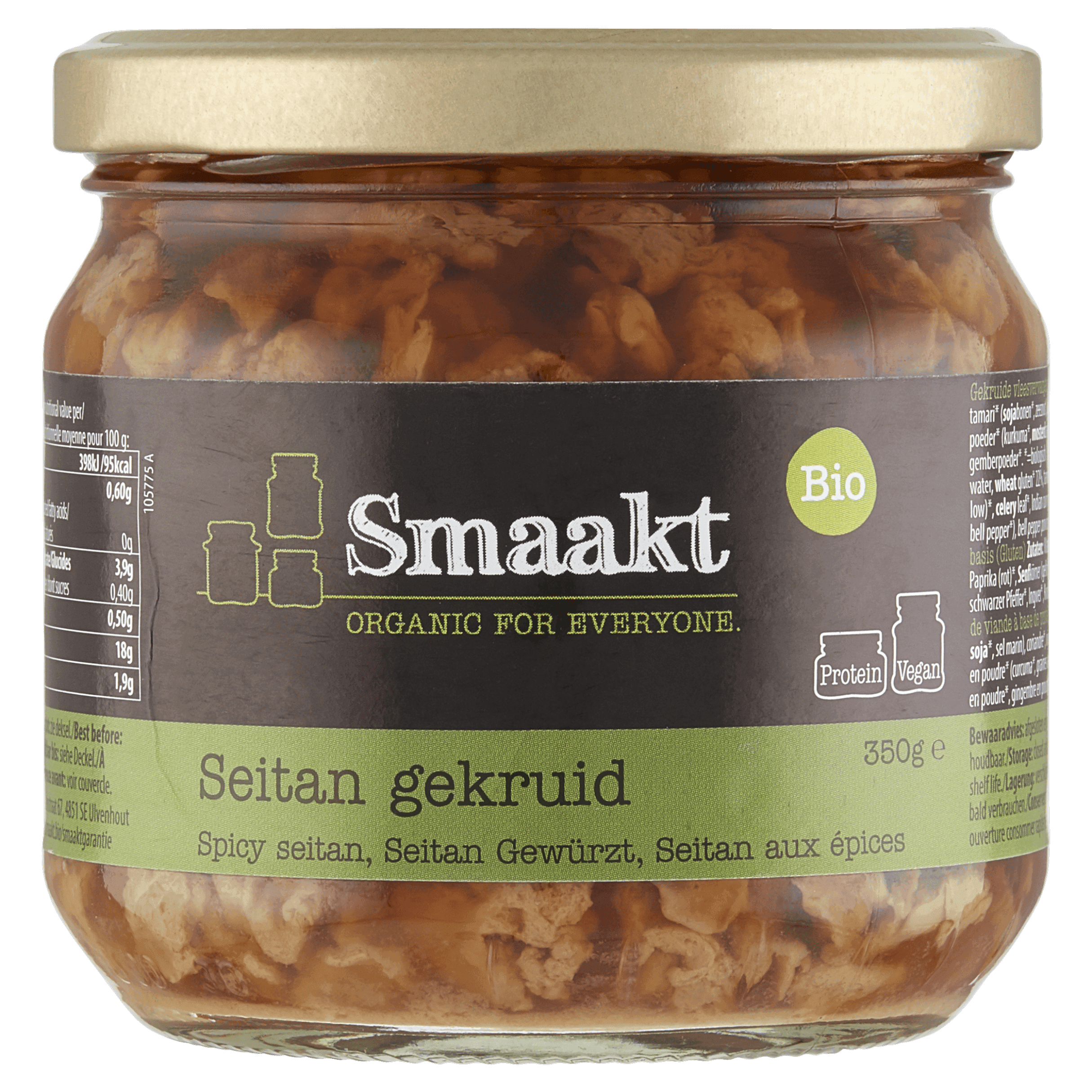 Smaakt Seitan gekruid