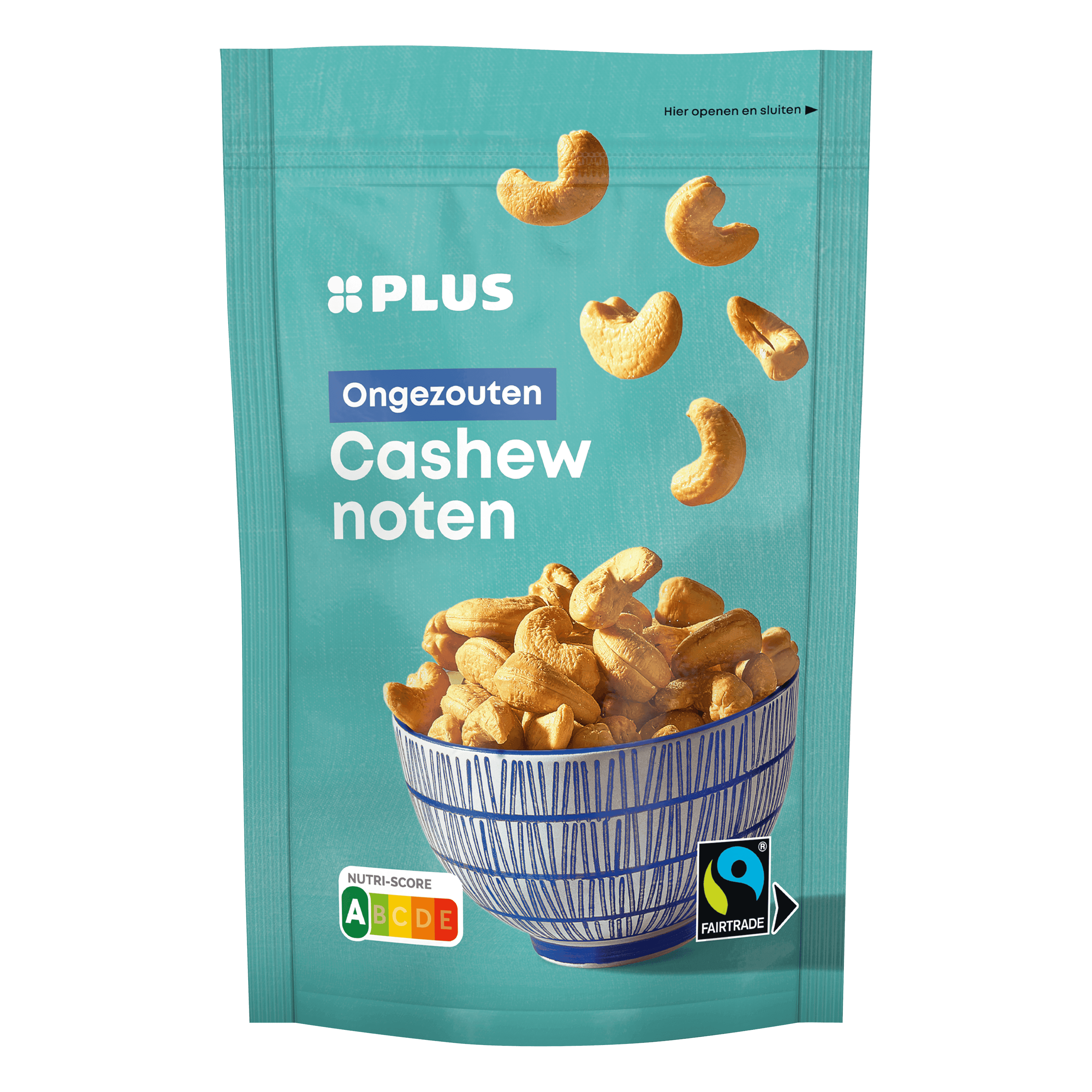 PLUS Cashewnoten ongezouten fairtrade