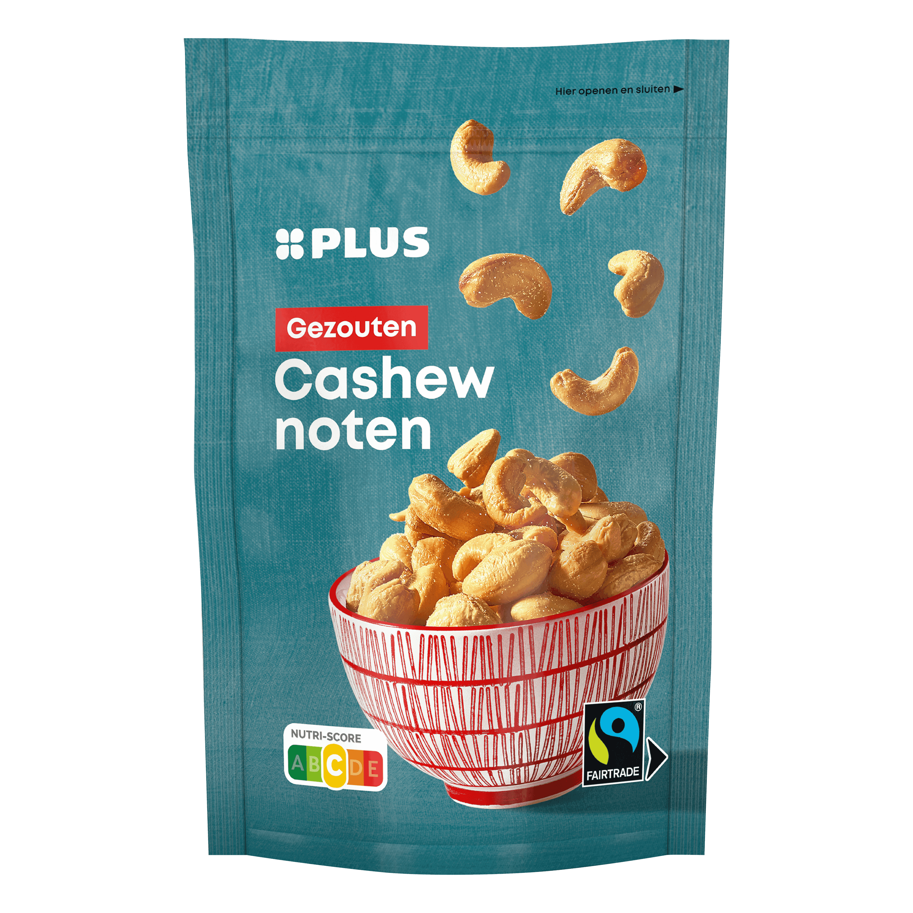 PLUS Cashewnoten gezouten fairtrade
