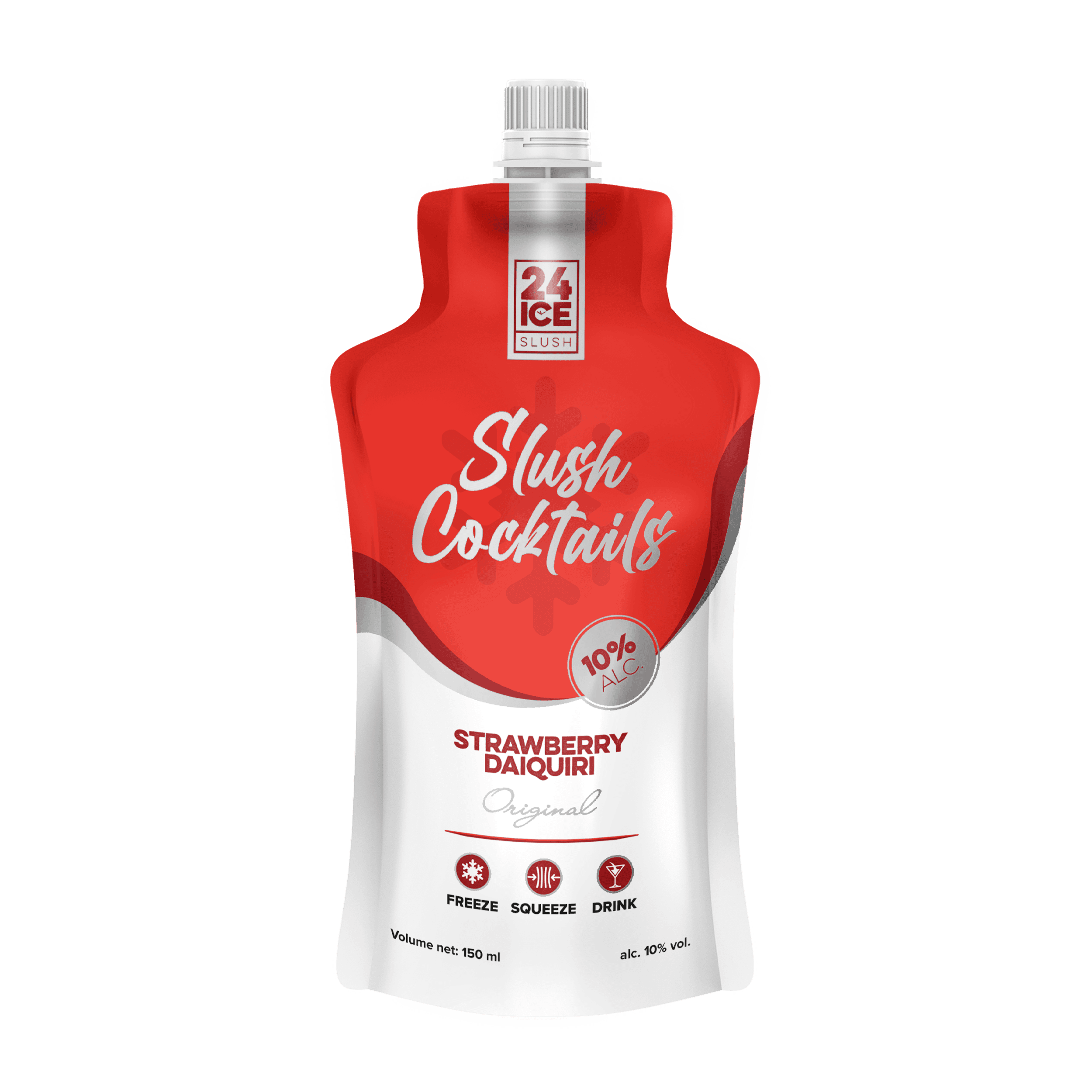 24 ICE Strawberry Daiquiri Slush Cocktail