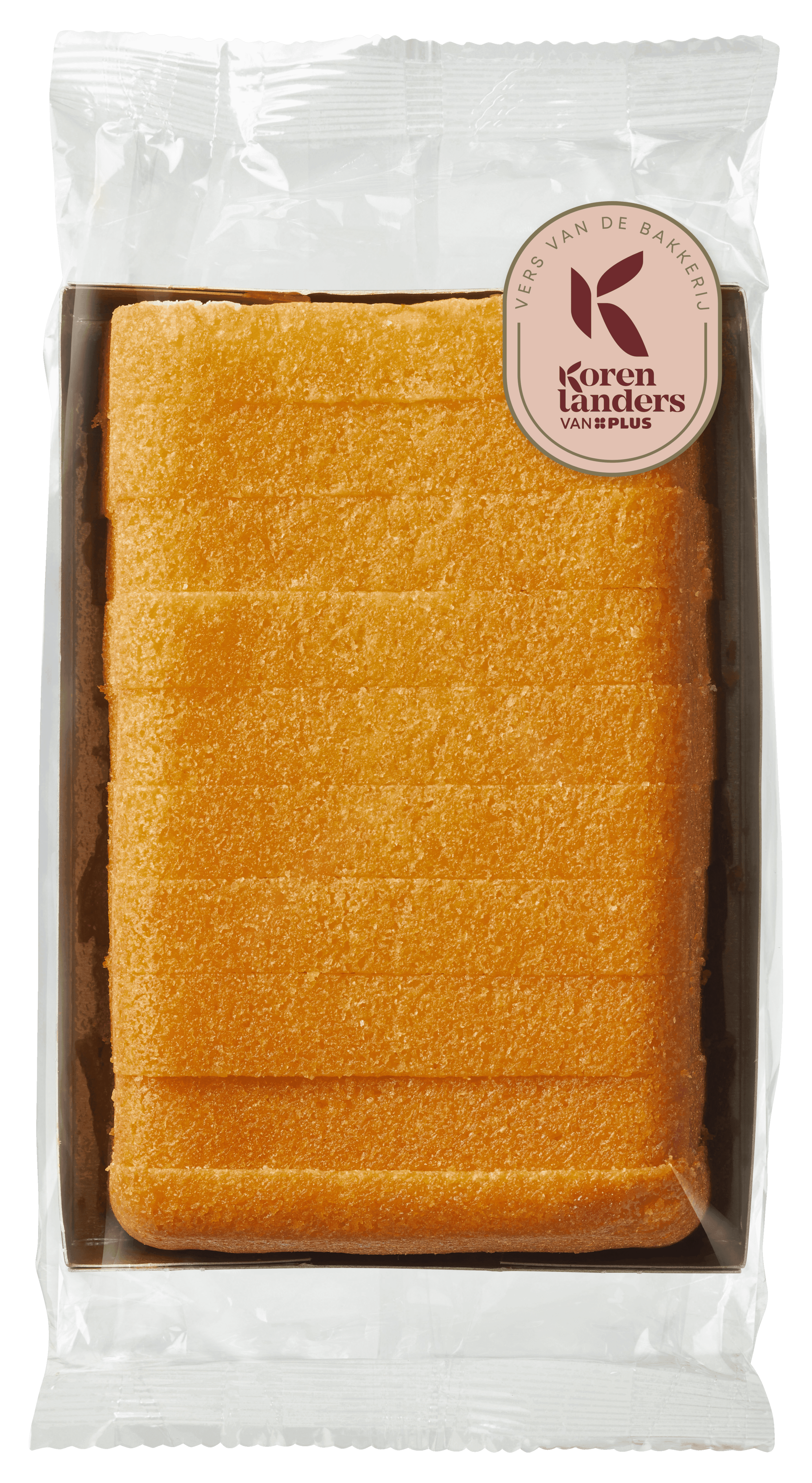 PLUS Korenlanders Roombotercake gesneden