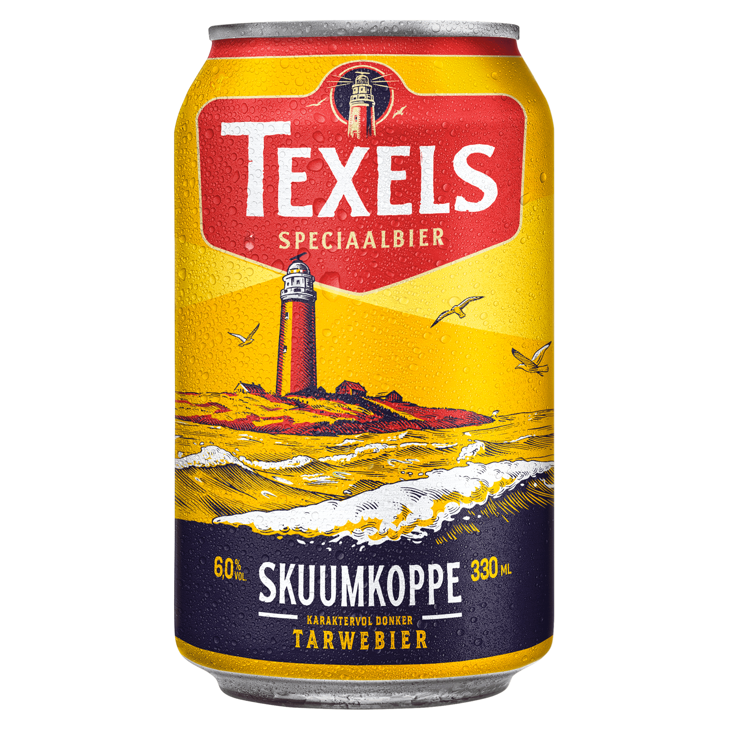 Texels Skuumkoppe bier blik