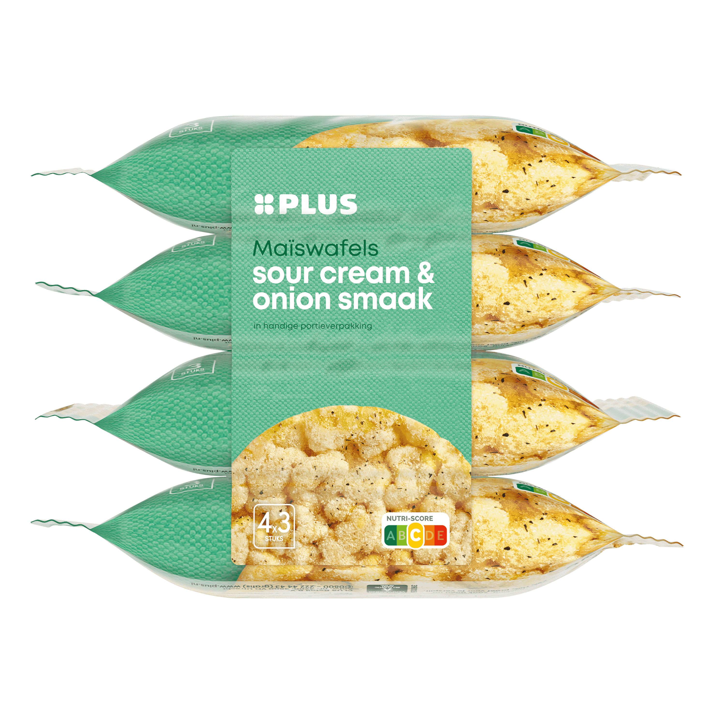 PLUS Maiswafels sour cream onion