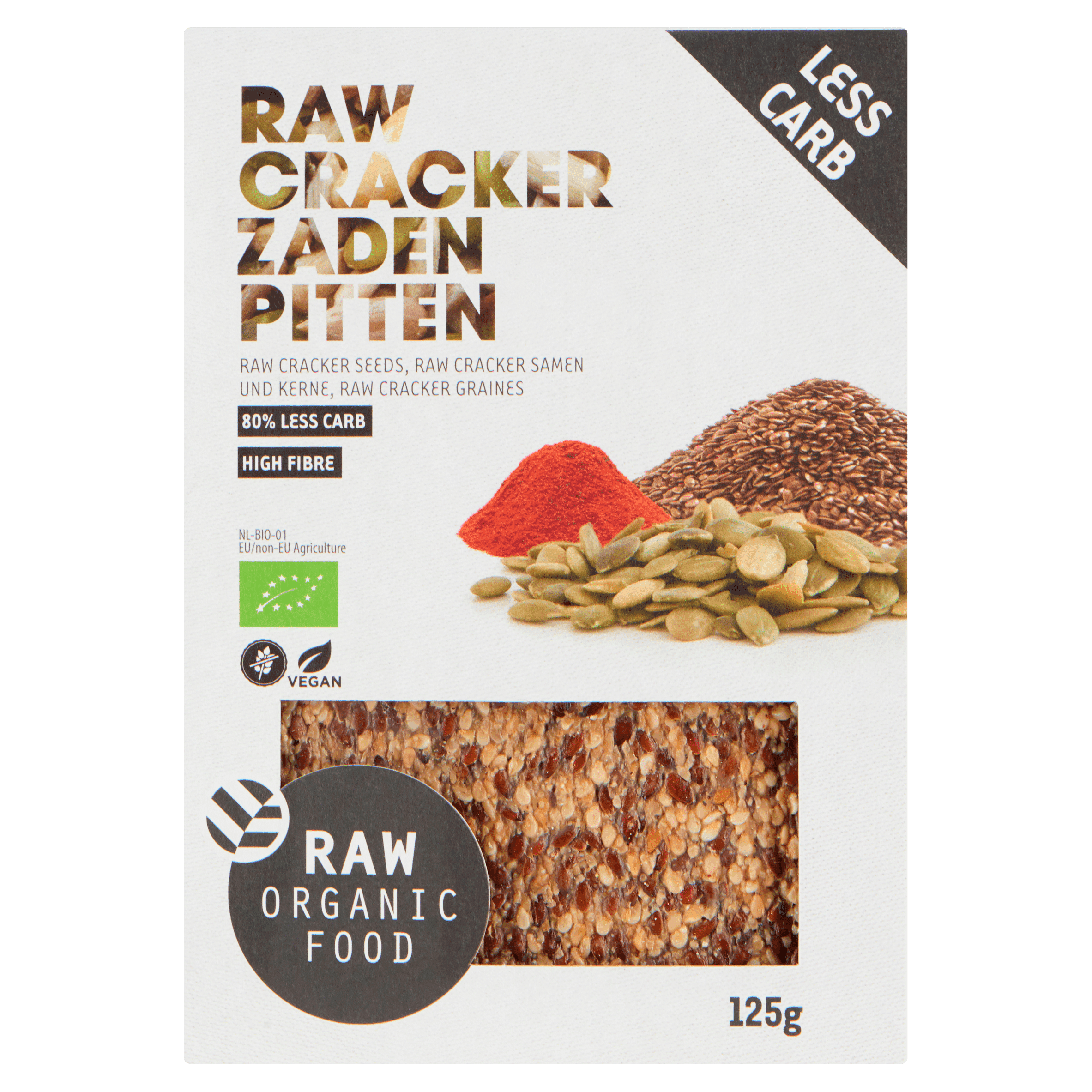 RAW Organic Food Crackers zaden pitten