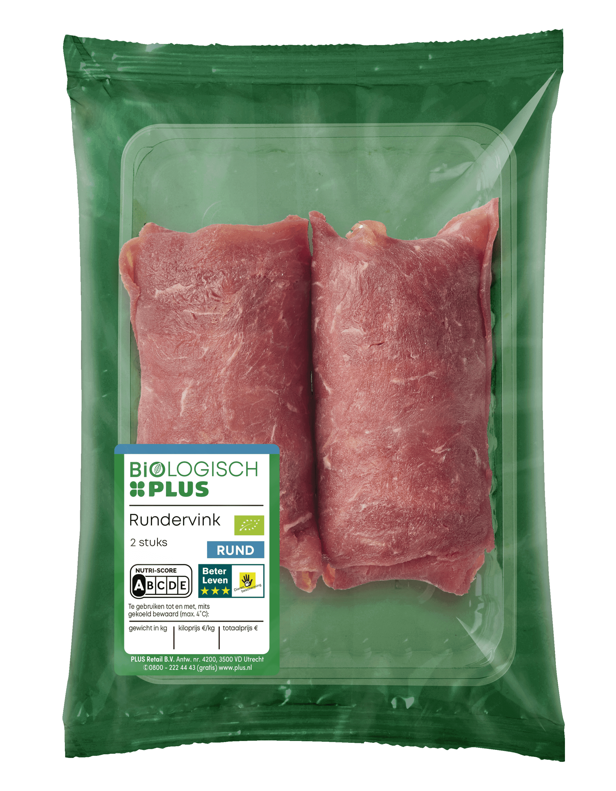 Biologisch PLUS Rundervink 2 stuks