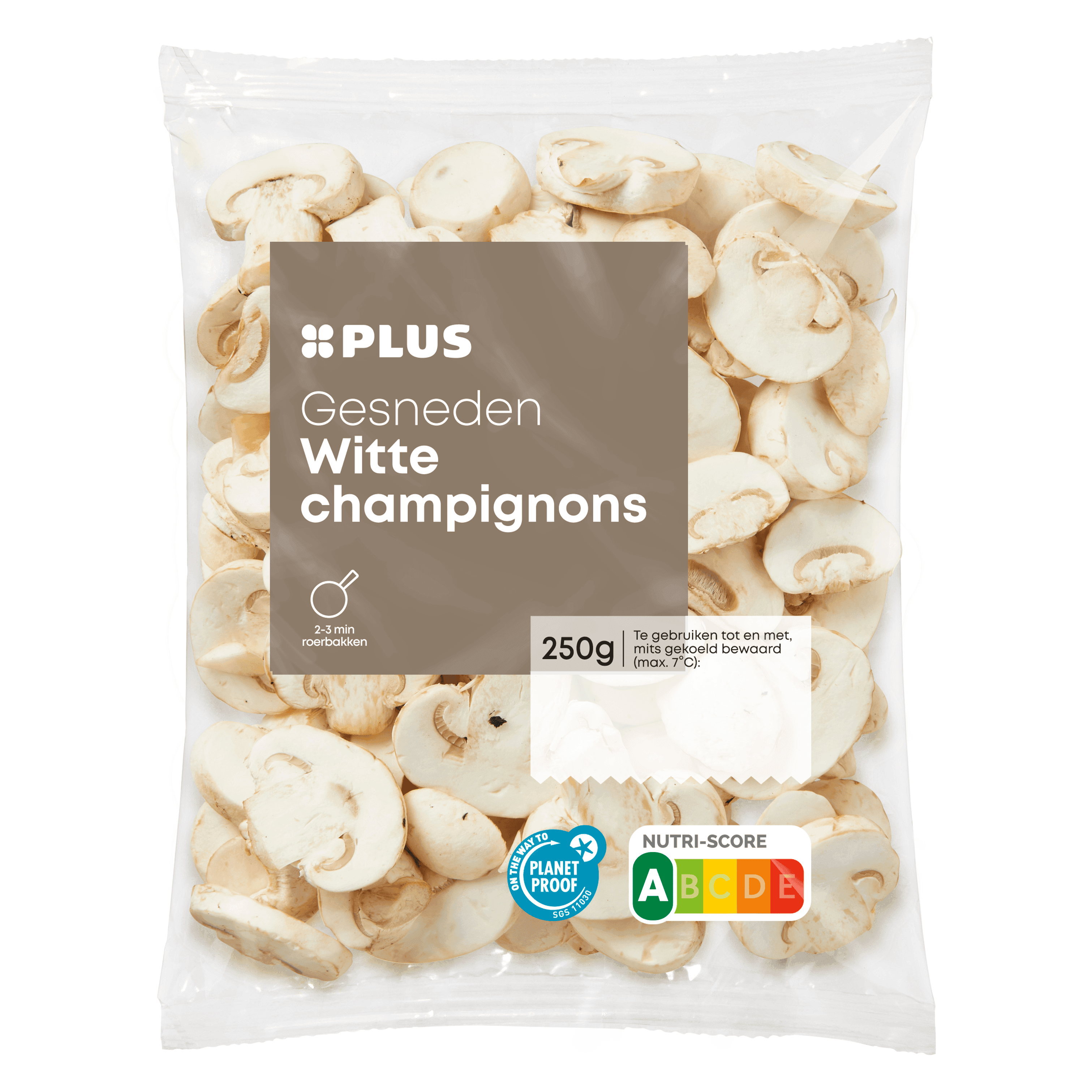 PLUS Witte champignons gesneden