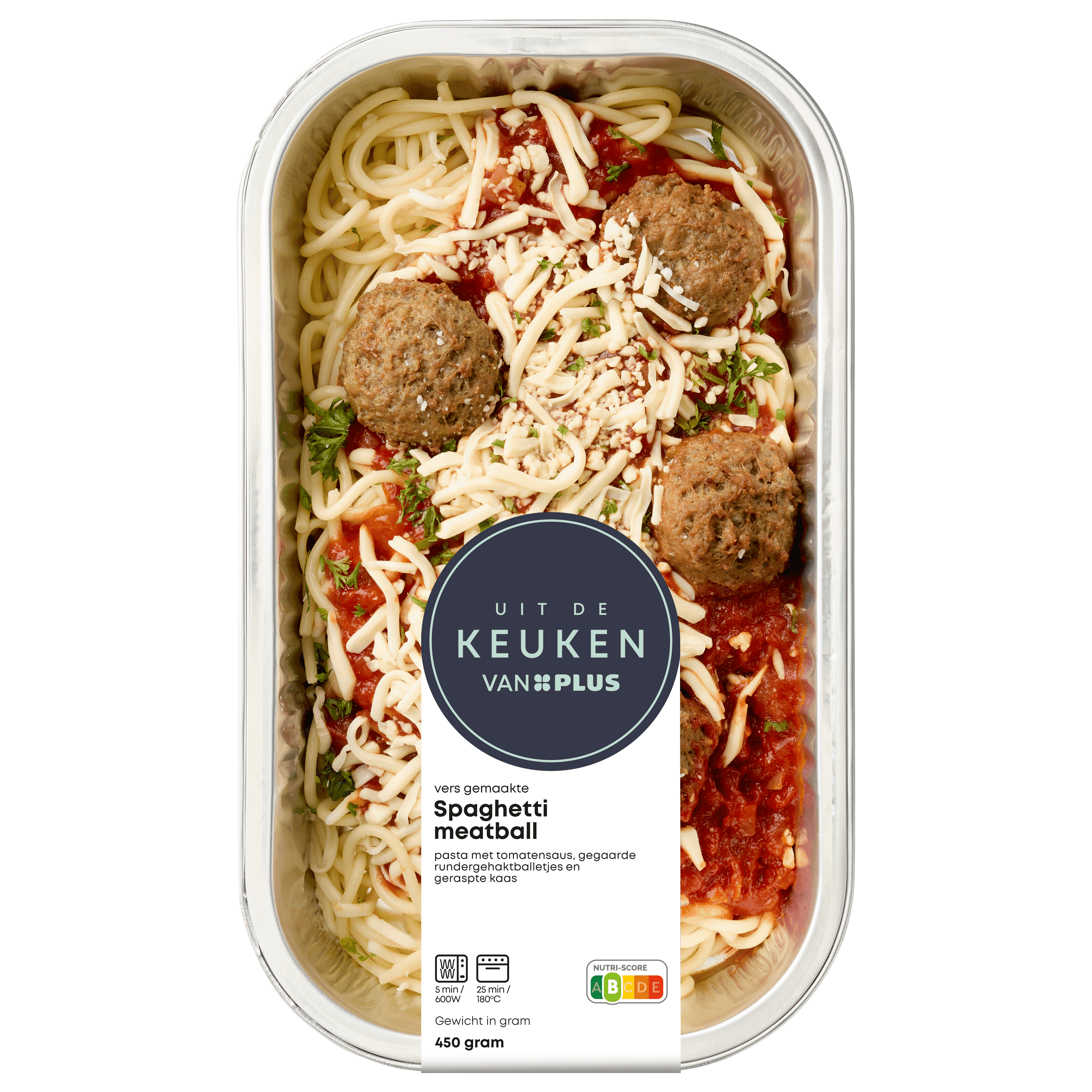 Uit de keuken van PLUS Spaghetti meatball