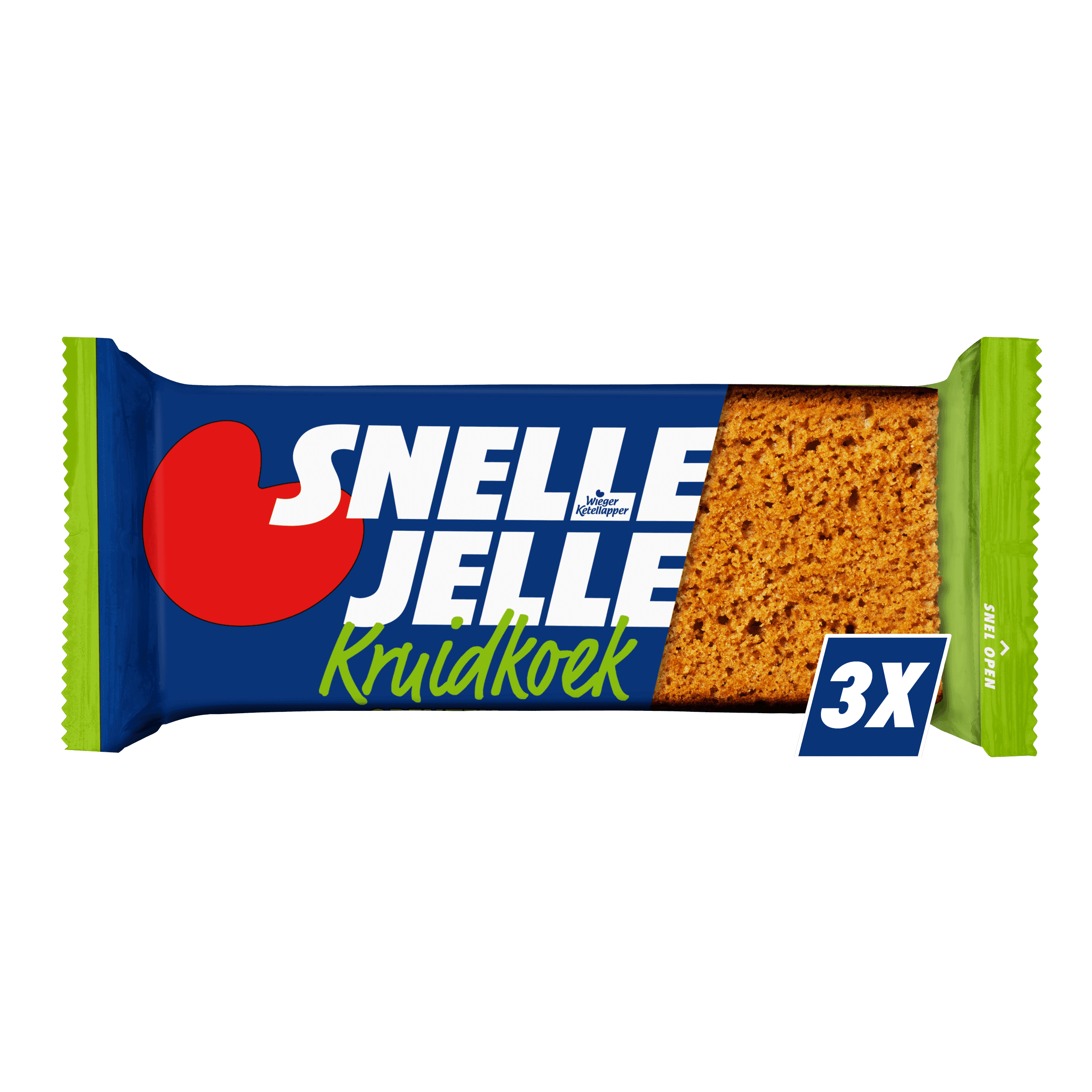 Snelle Jelle Kruidkoek naturel 3 st.