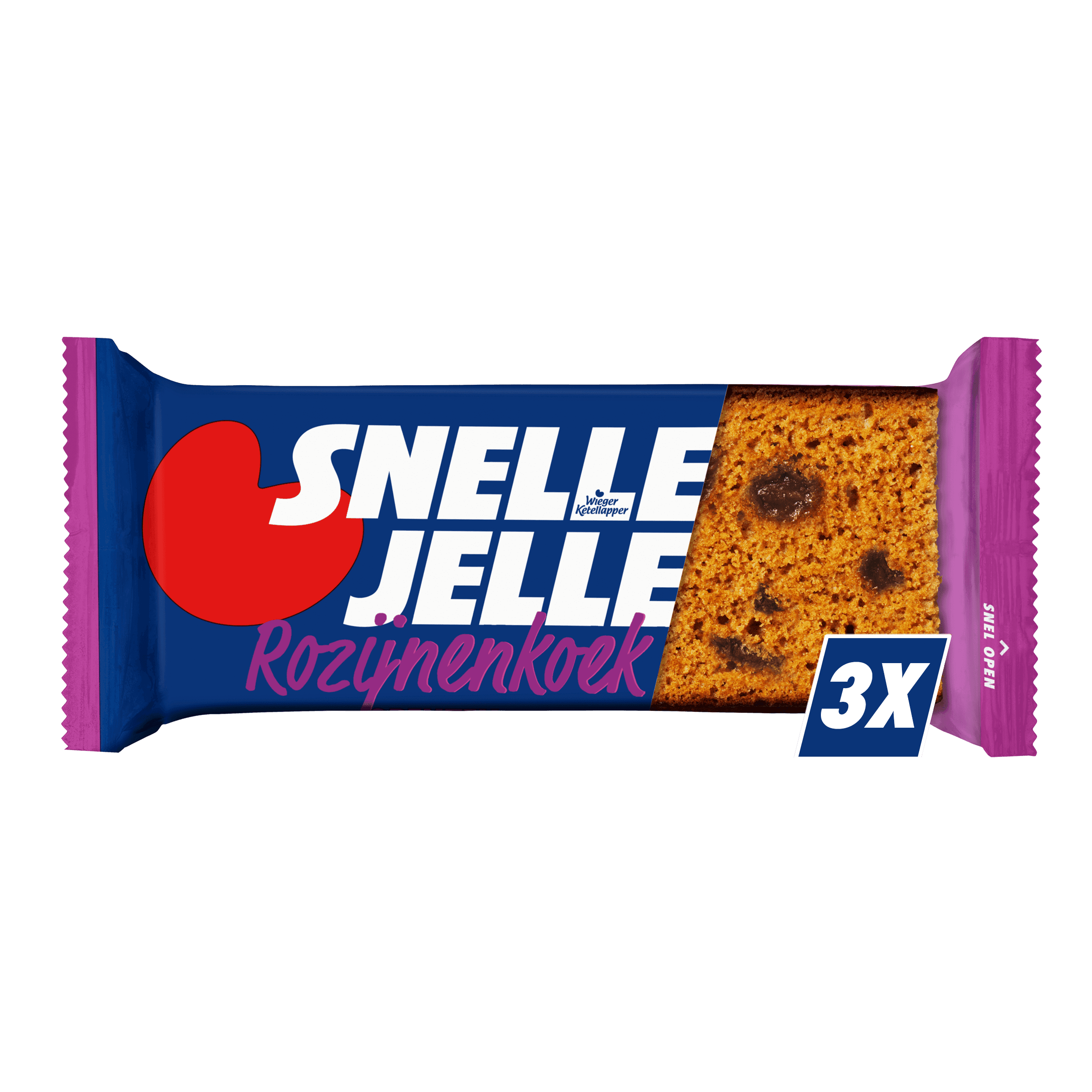 Snelle Jelle Kruidkoek rozijnen 3 st.