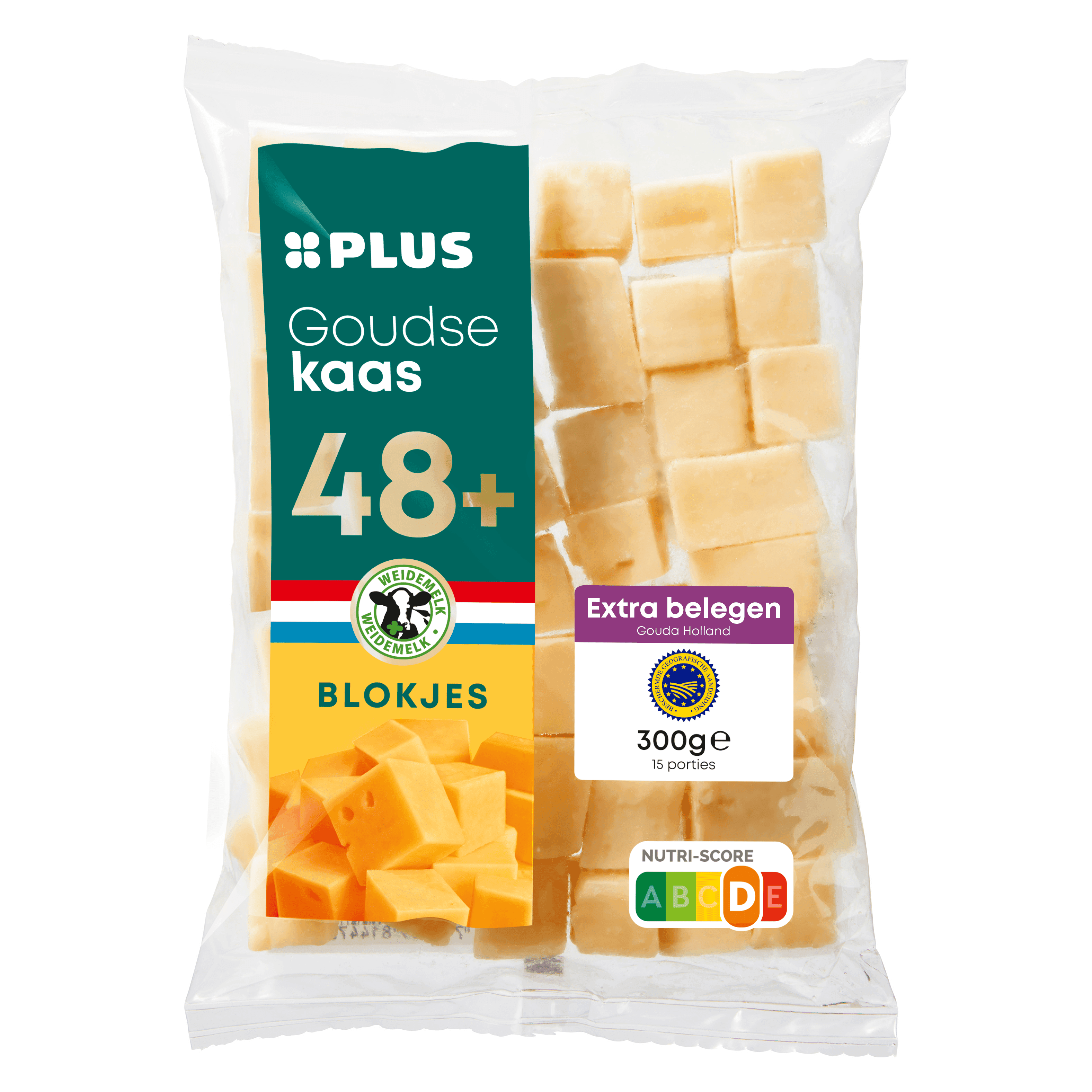 PLUS Goudse Extra Belegen 48+ blokjes