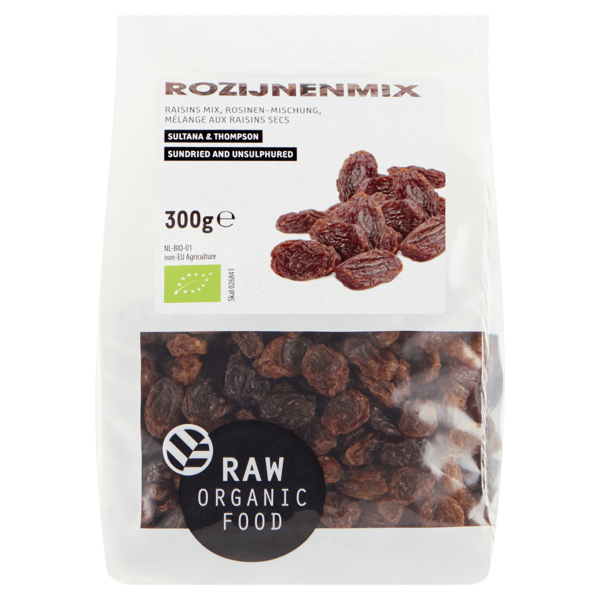 Raw Organic Food Rozijnenmix bio