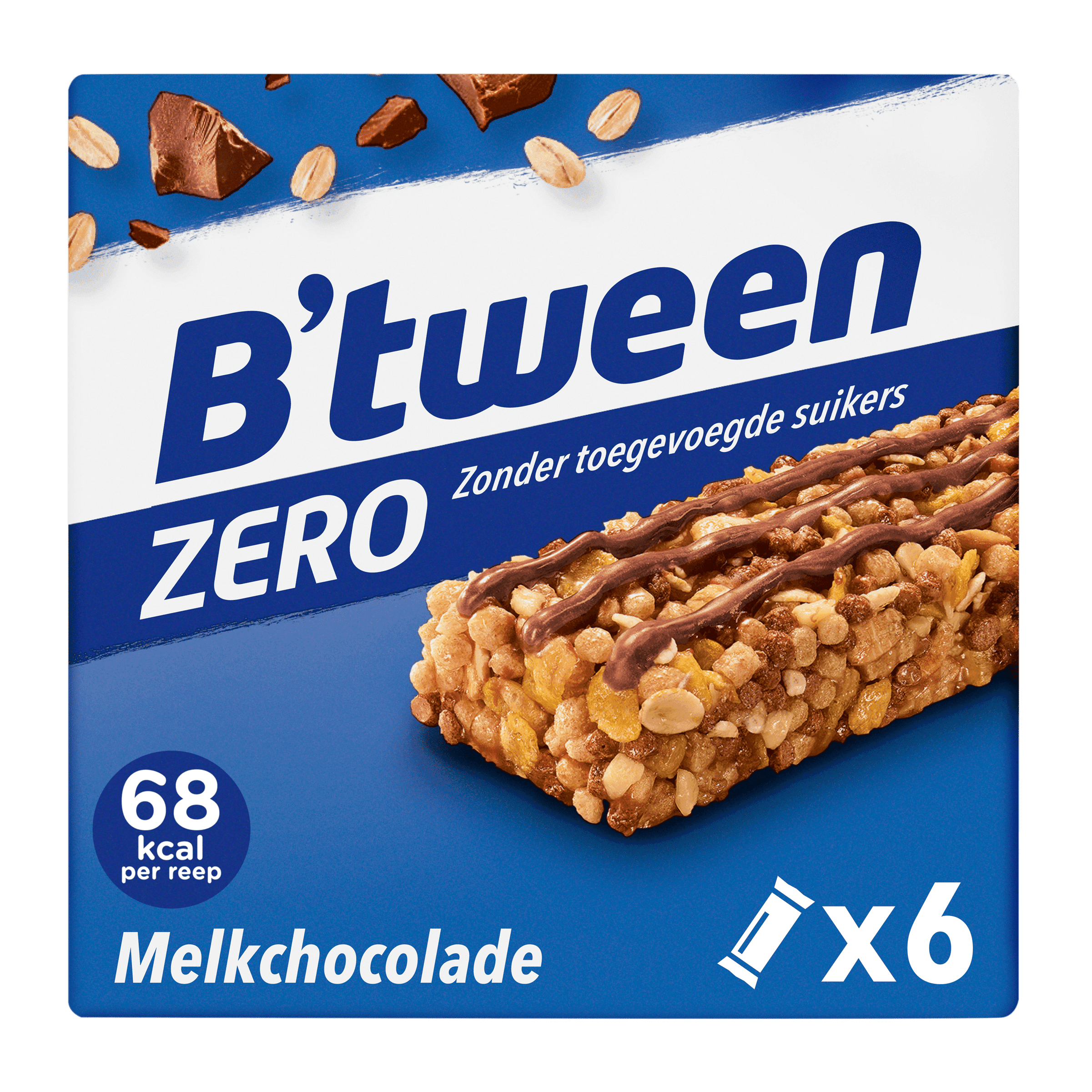 B'tween Mueslireep Zero Melkchocolade