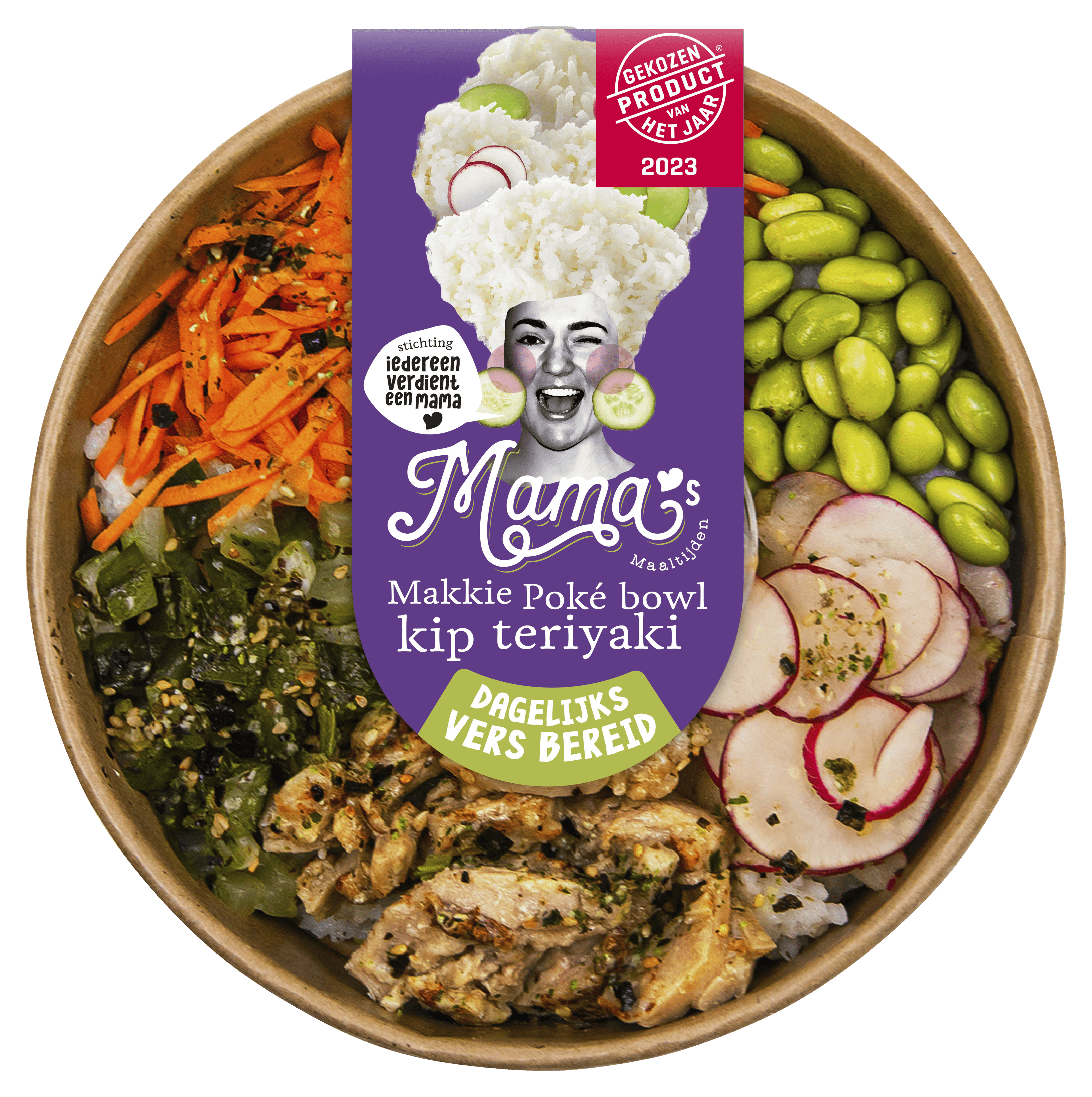 Mama's Maaltijden Midi Poké bowl kip teriyaki
