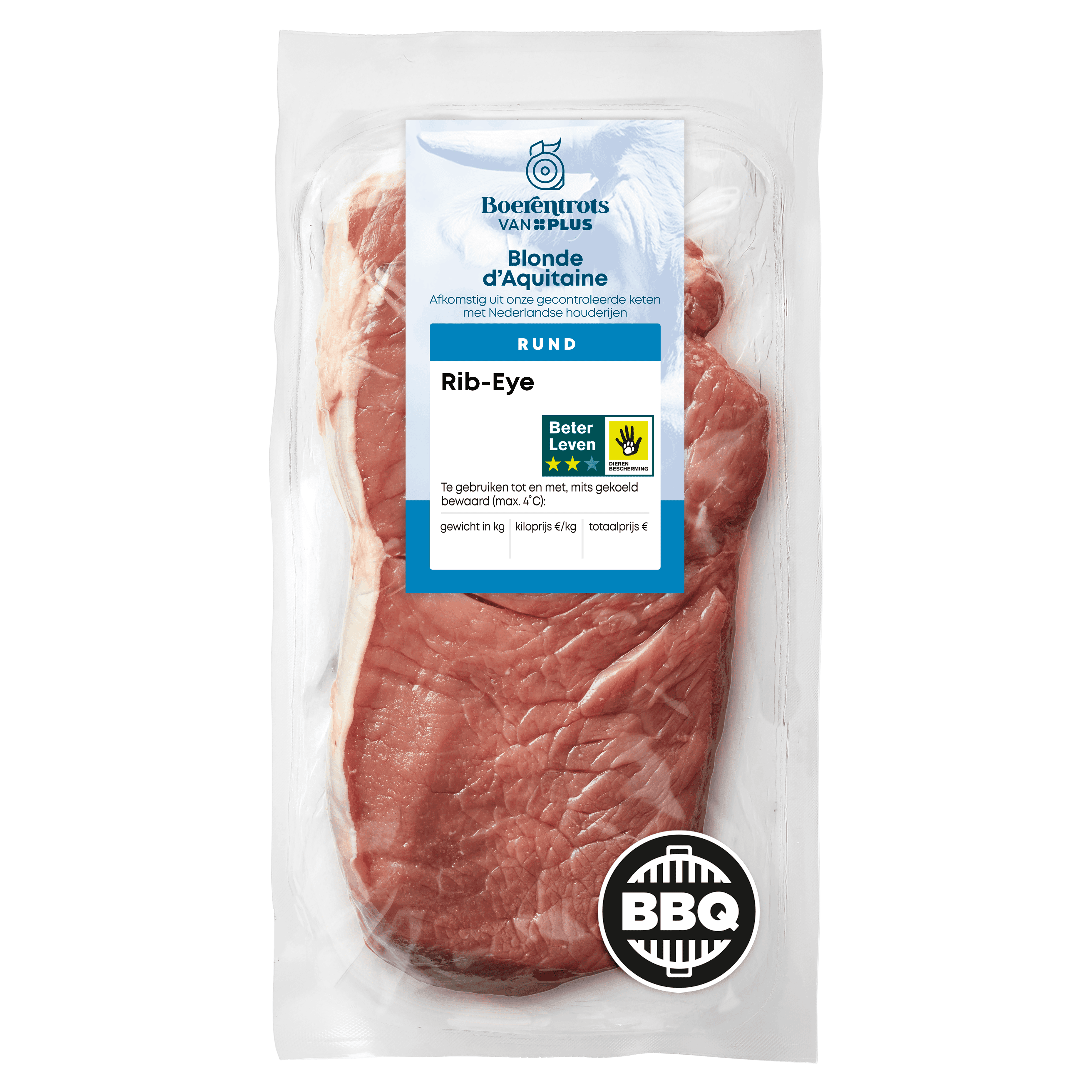 PLUS Boerentrots Blonde d'Aquitaine Rib-Eye